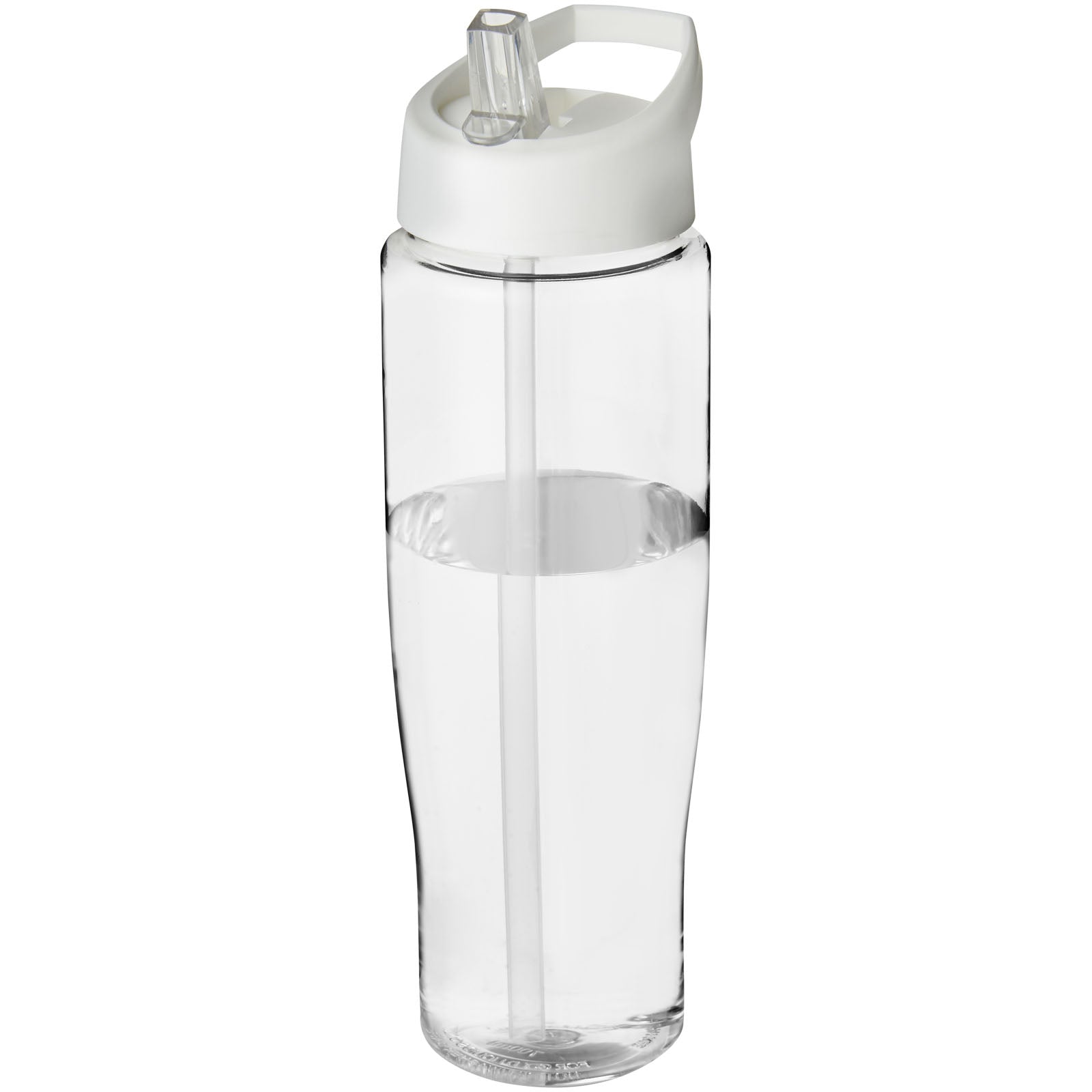 H2O Active® Tempo 700 ml Sportflasche mit Ausgussdeckel – Transparent und Weiss