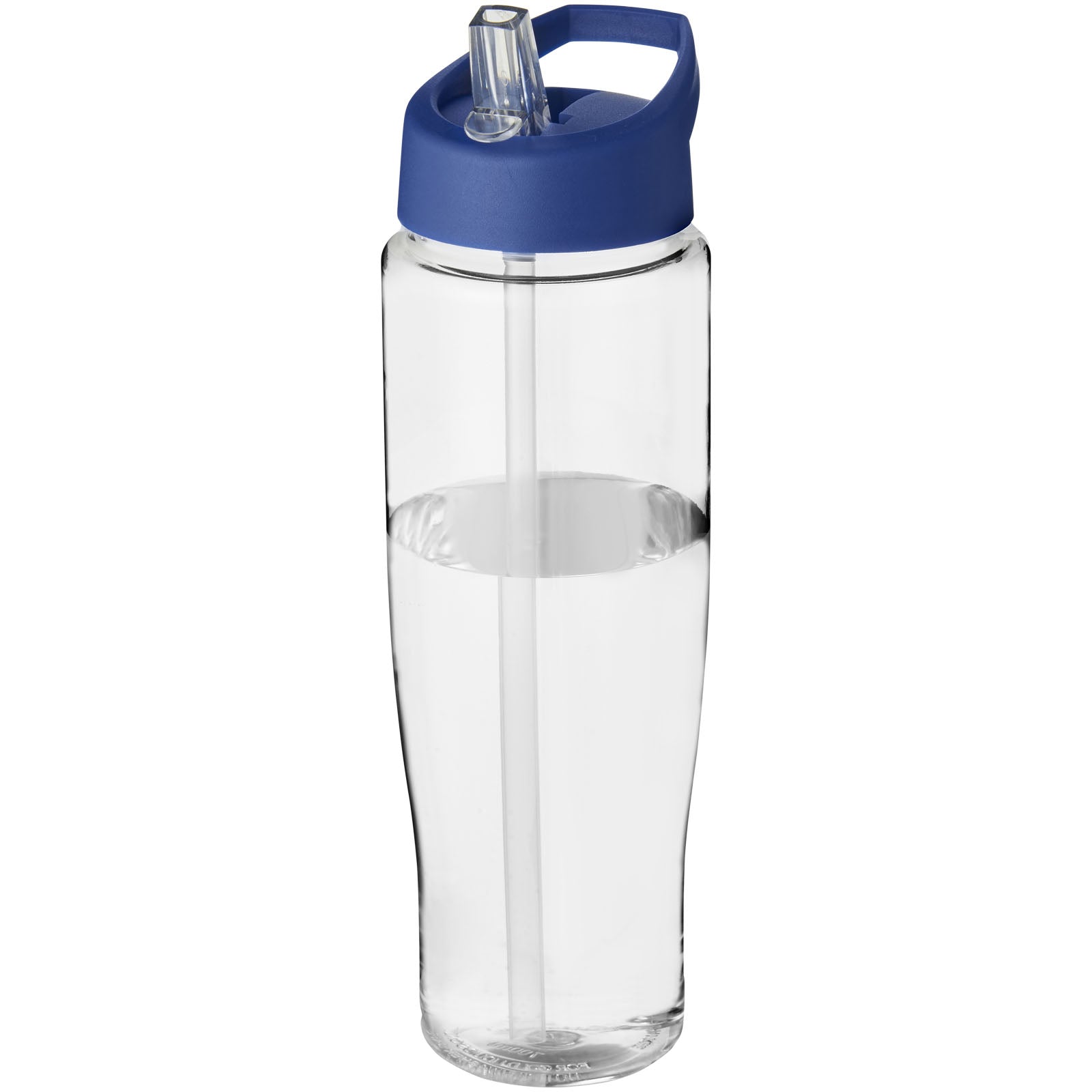H2O Active® Tempo 700 ml Sportflasche mit Ausgussdeckel – Transparent und Blau