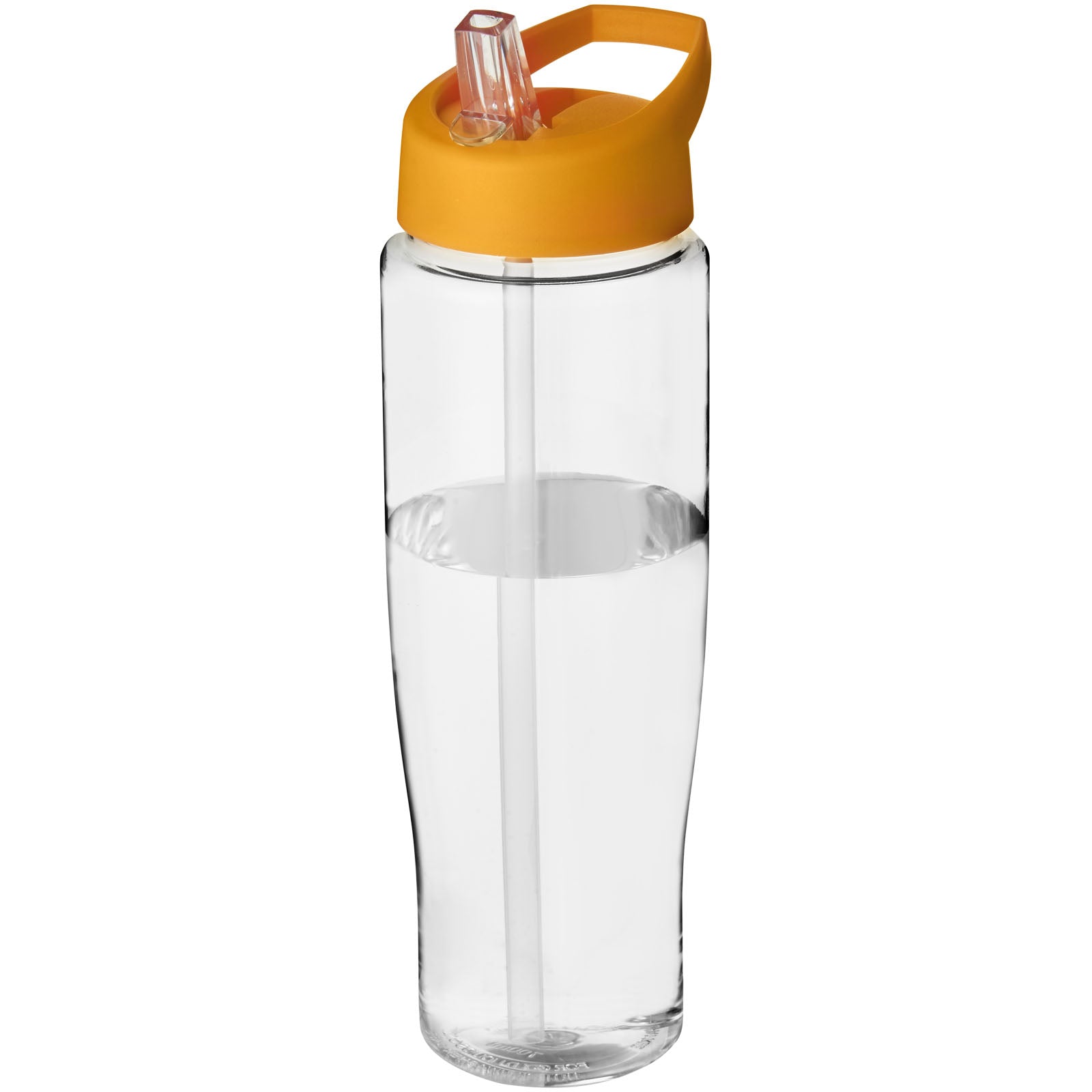 H2O Active® Tempo 700 ml Sportflasche mit Ausgussdeckel – Transparent und Orange