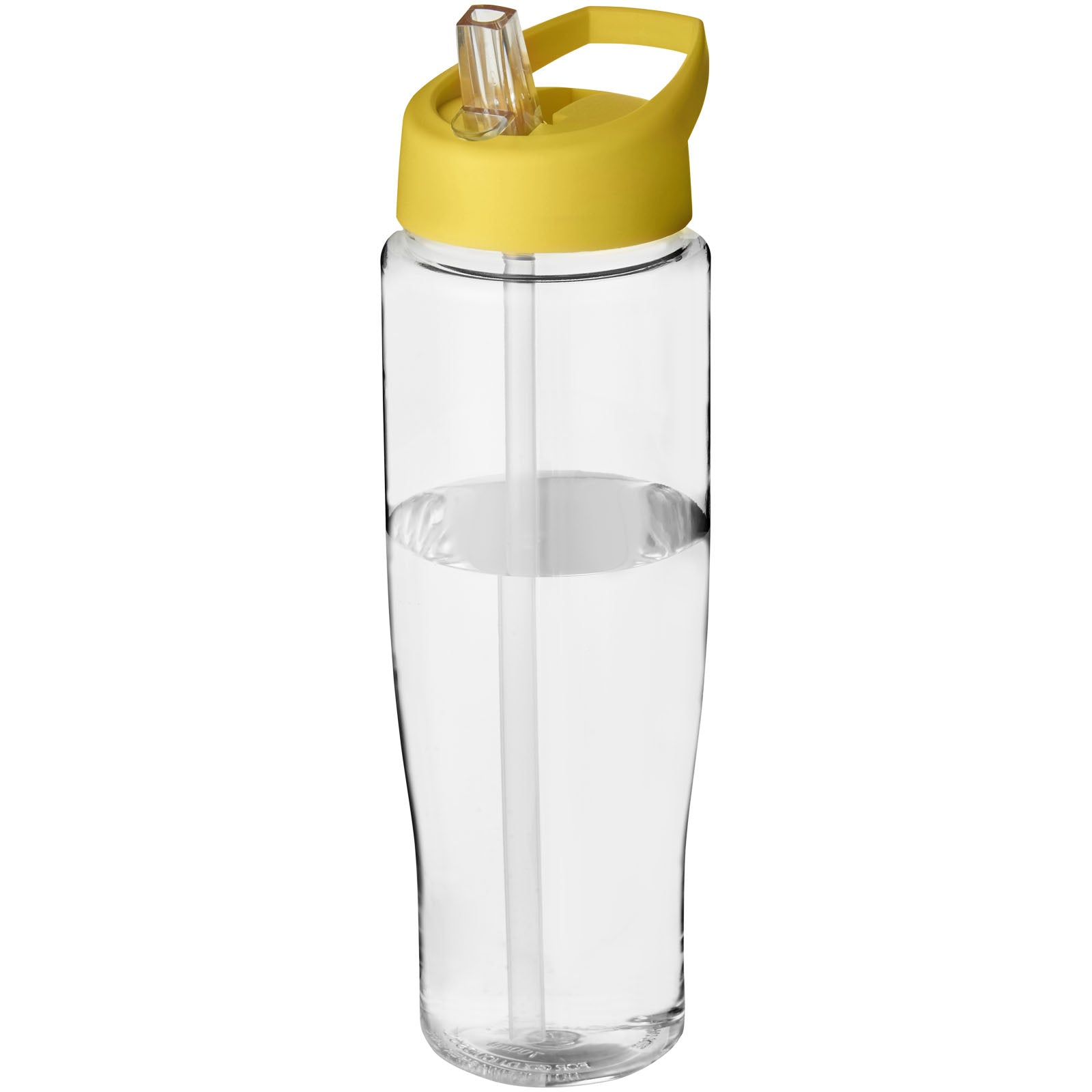 H2O Active® Tempo 700 ml Sportflasche mit Ausgussdeckel – Transparent und Gelb