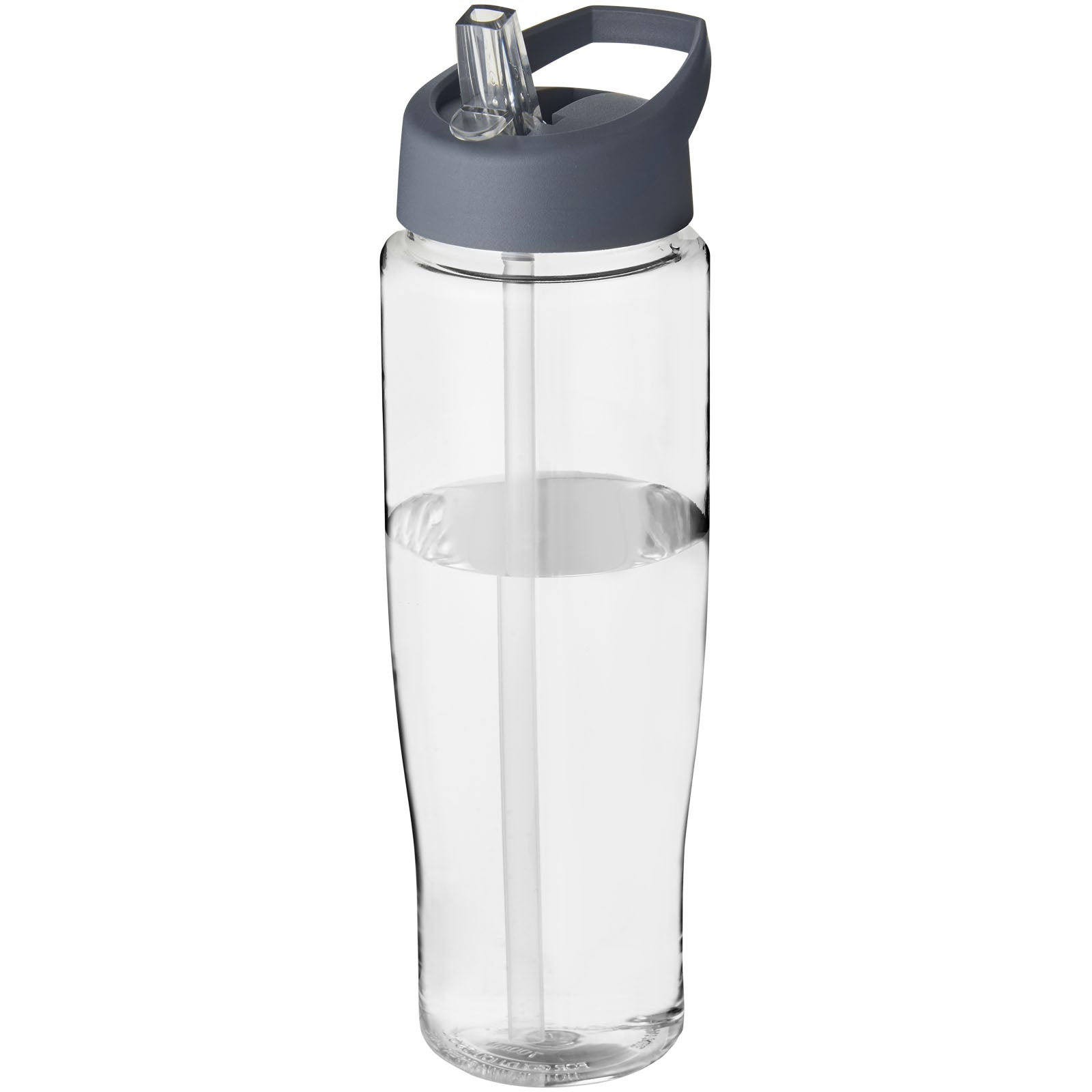 H2O Active® Tempo 700 ml Sportflasche mit Ausgussdeckel – Transparent und Storm Grey