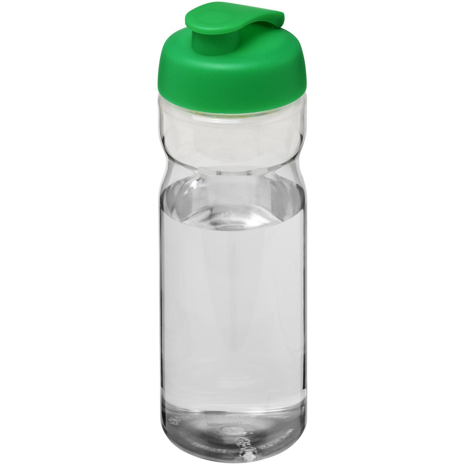 H2O Active® Base 650 ml Sportflasche mit Klappdeckel – Transparent und Grün