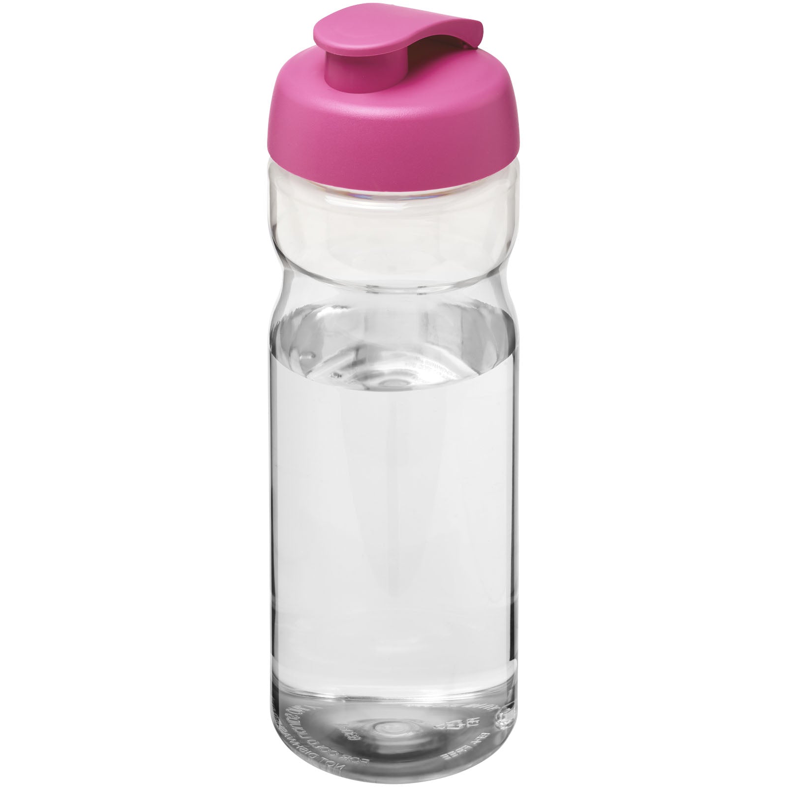 H2O Active® Base 650 ml Sportflasche mit Klappdeckel – Transparent und Rosa