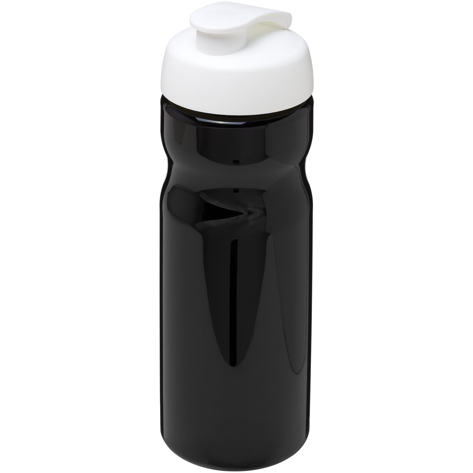 H2O Active® Base 650 ml Sportflasche mit Klappdeckel – Schwarz und Weiss