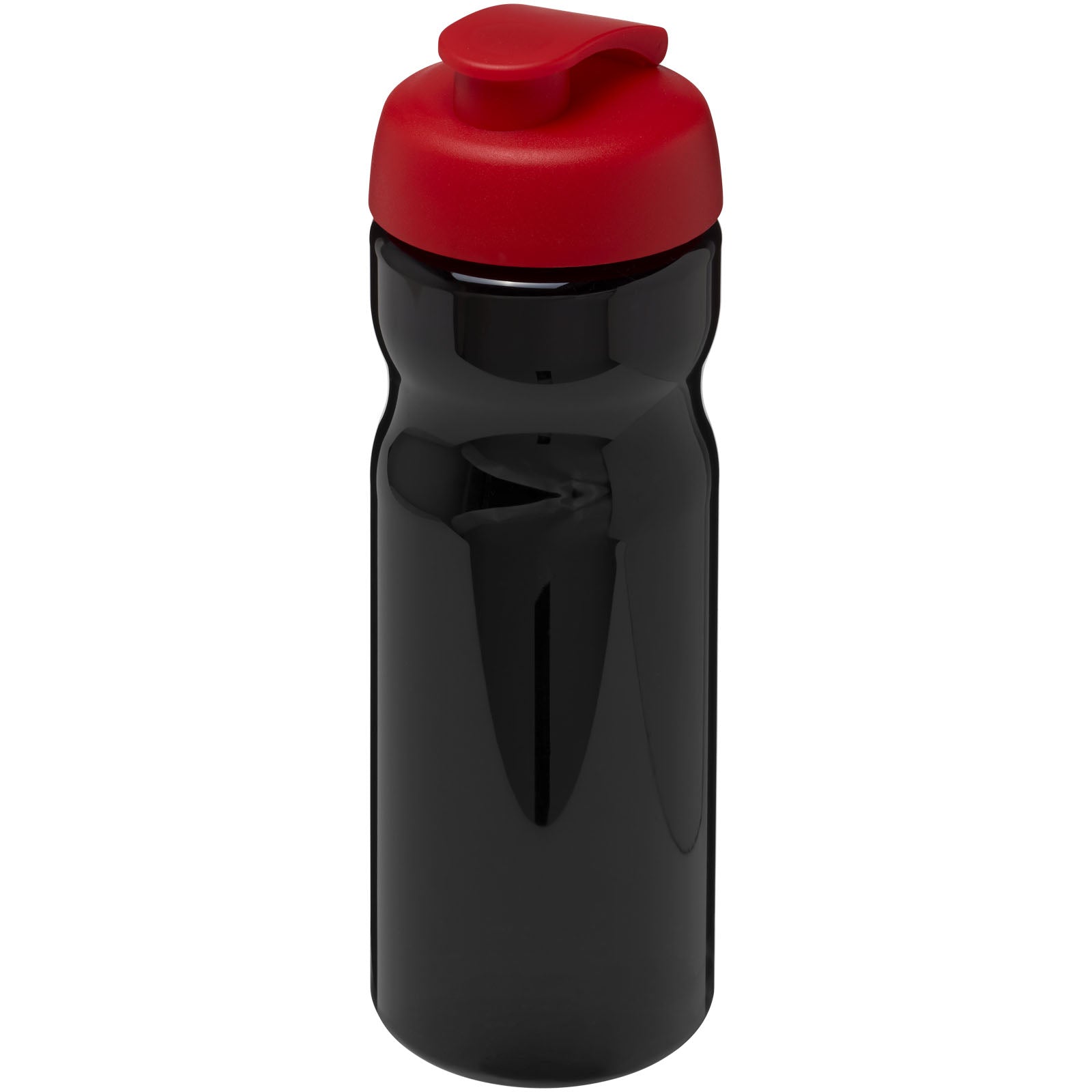 H2O Active® Base 650 ml Sportflasche mit Klappdeckel – Schwarz und Rot