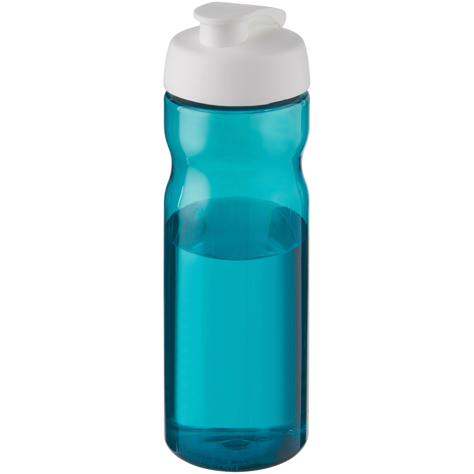 H2O Active® Base 650 ml Sportflasche mit Klappdeckel – Aquablau und Weiss