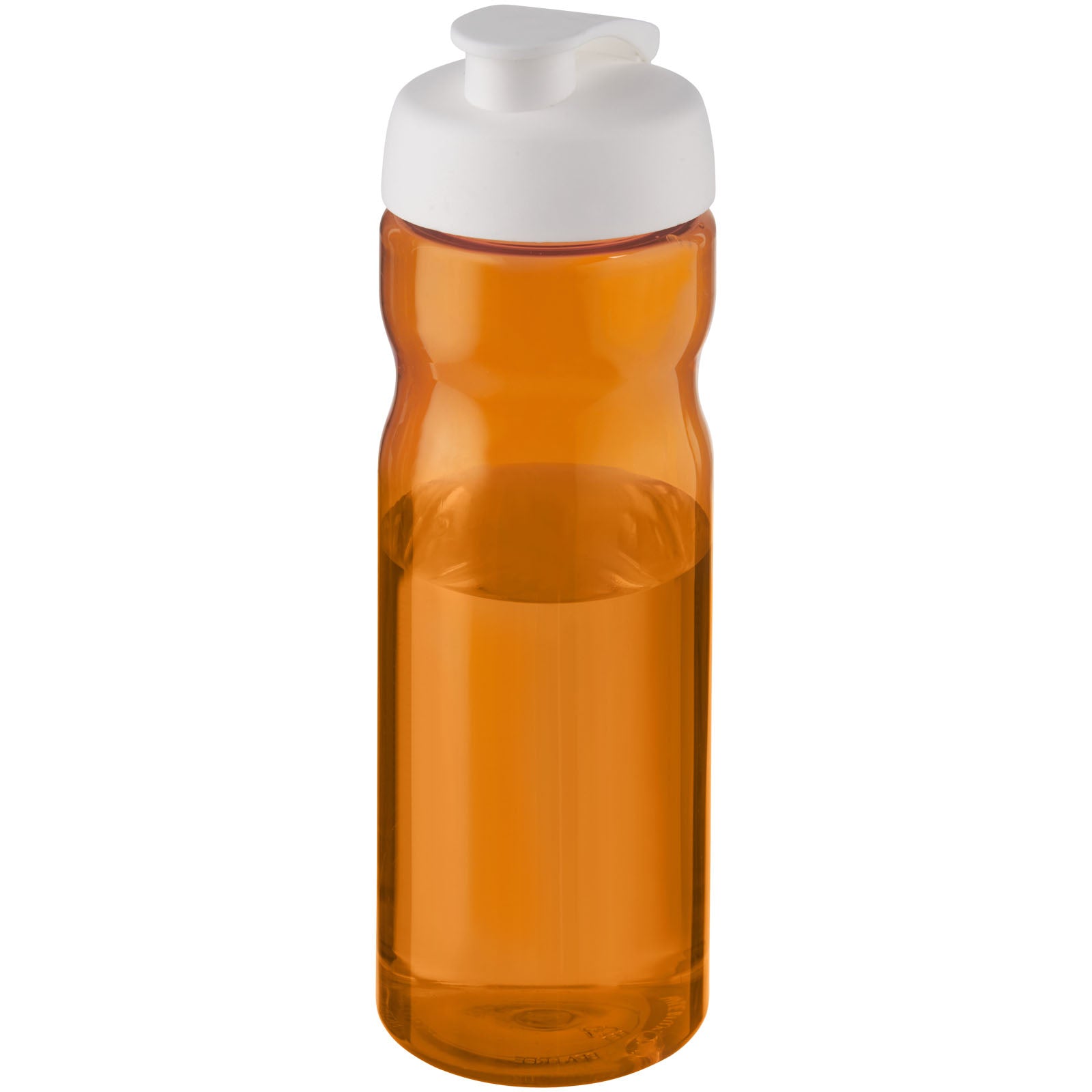 H2O Active® Base 650 ml Sportflasche mit Klappdeckel – Orange und Weiss