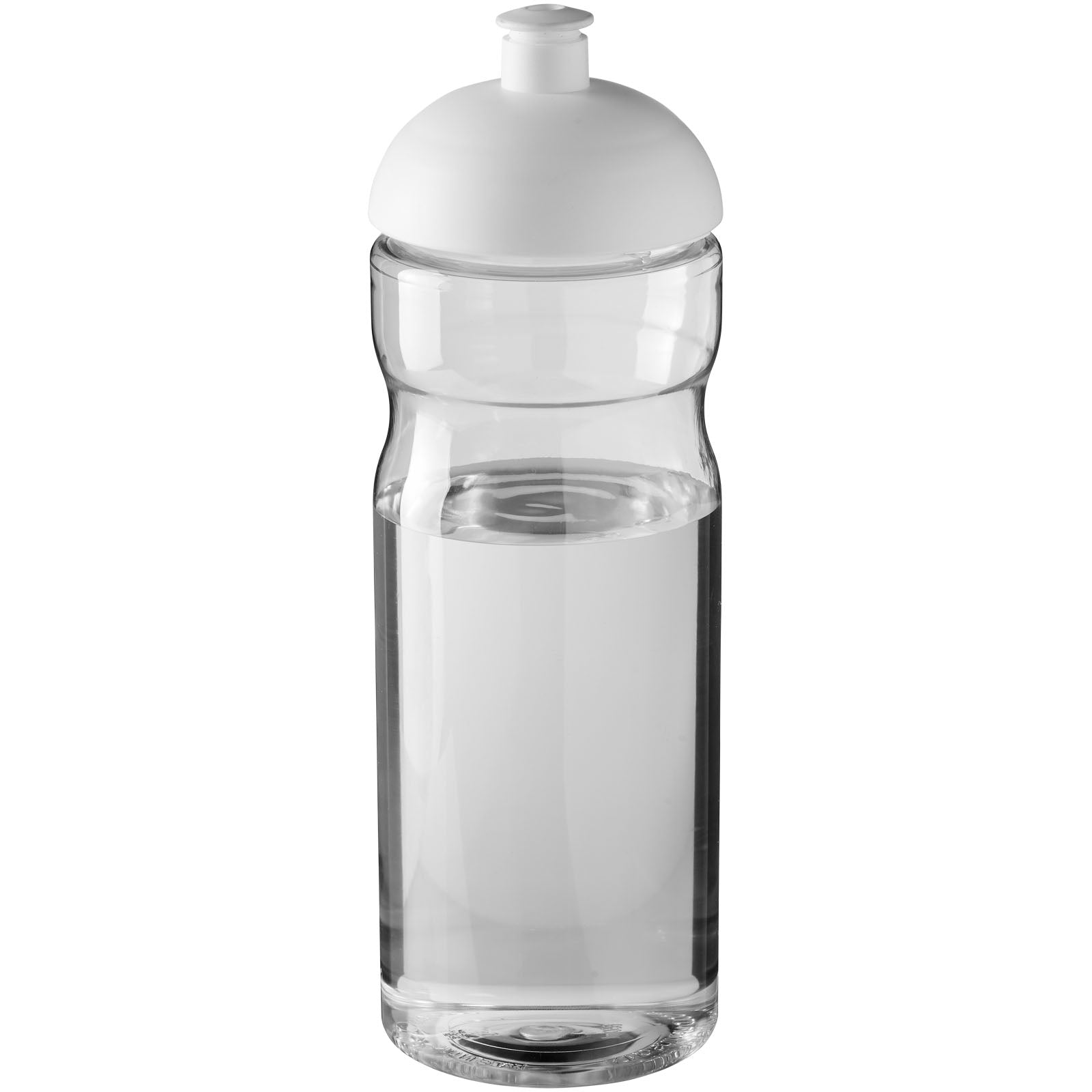 H2O Active® Base 650 ml Sportflasche mit Stülpdeckel – Transparent und Weiss