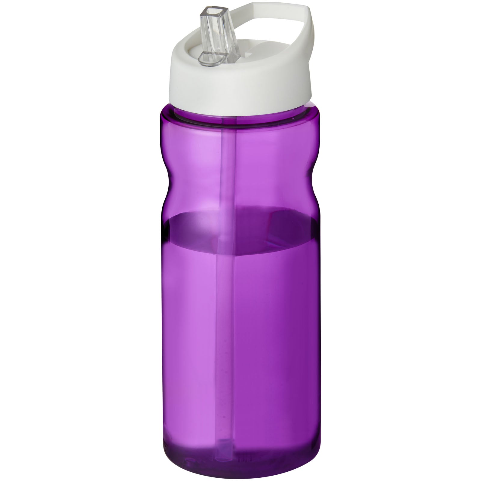 H2O Active® Base 650 ml Sportflasche mit Ausgussdeckel – Lila und Weiss