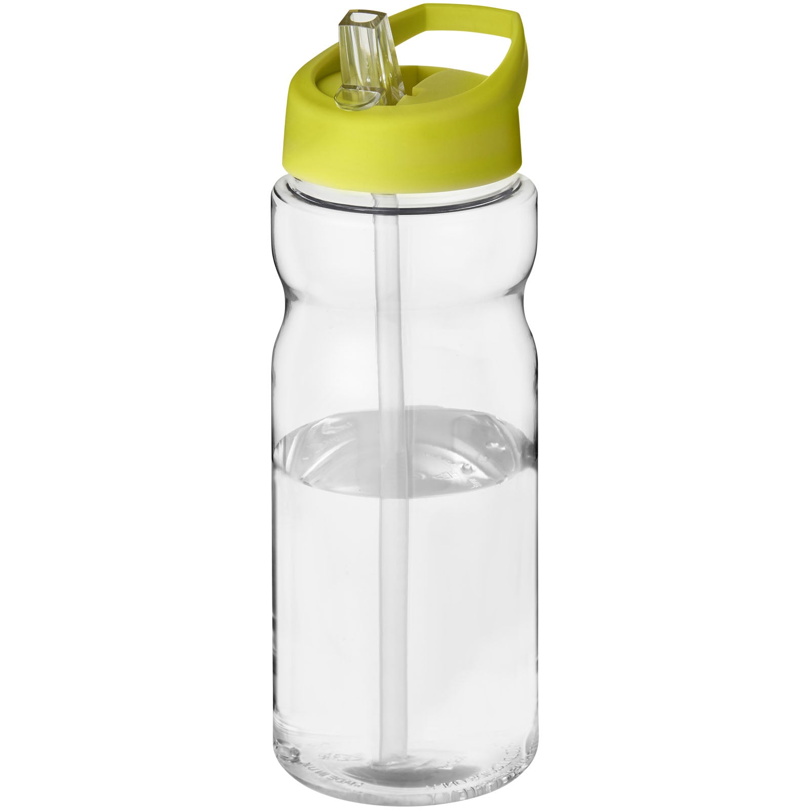 H2O Active® Base 650 ml Sportflasche mit Ausgussdeckel – Transparent und Limone