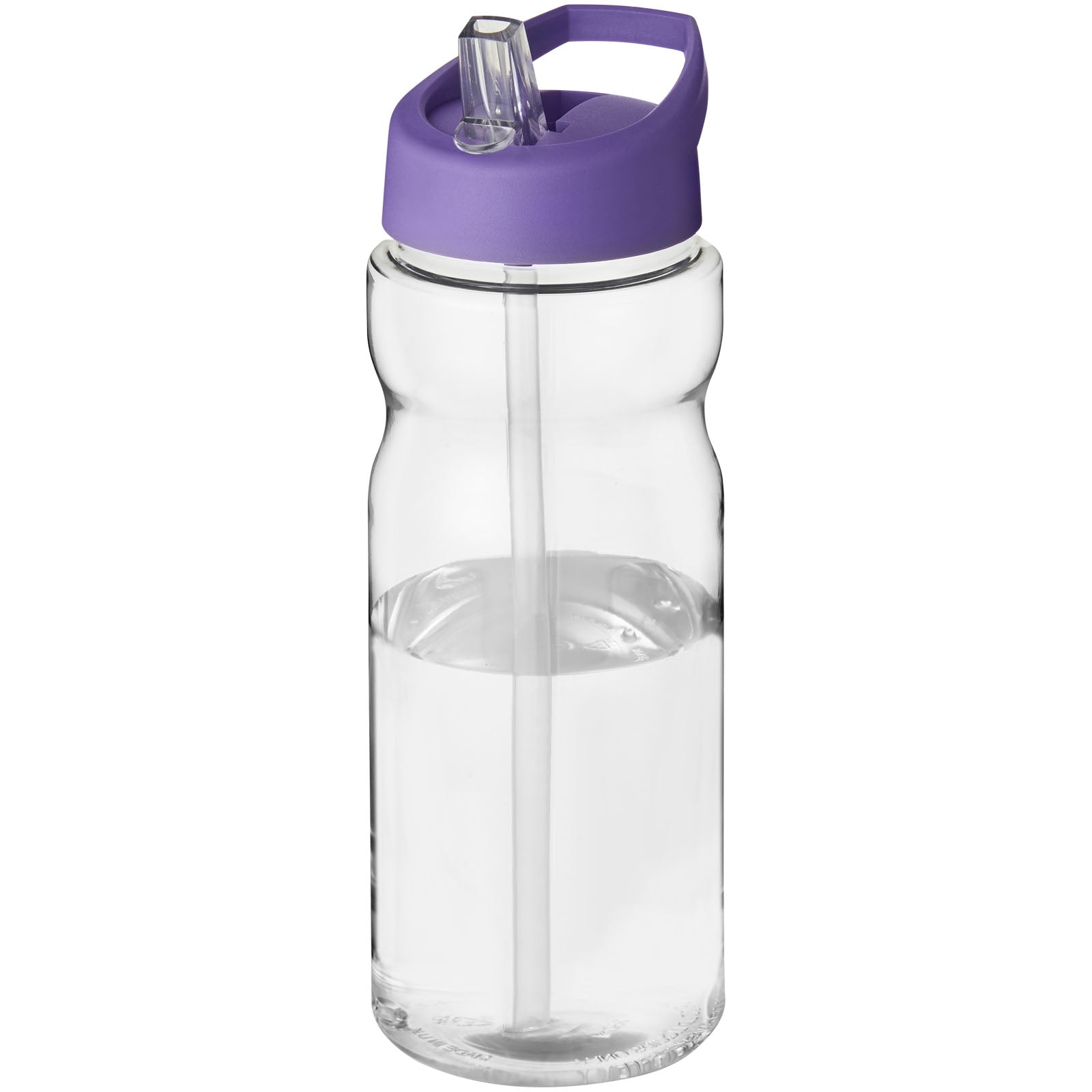 H2O Active® Base 650 ml Sportflasche mit Ausgussdeckel – Transparent und Lila