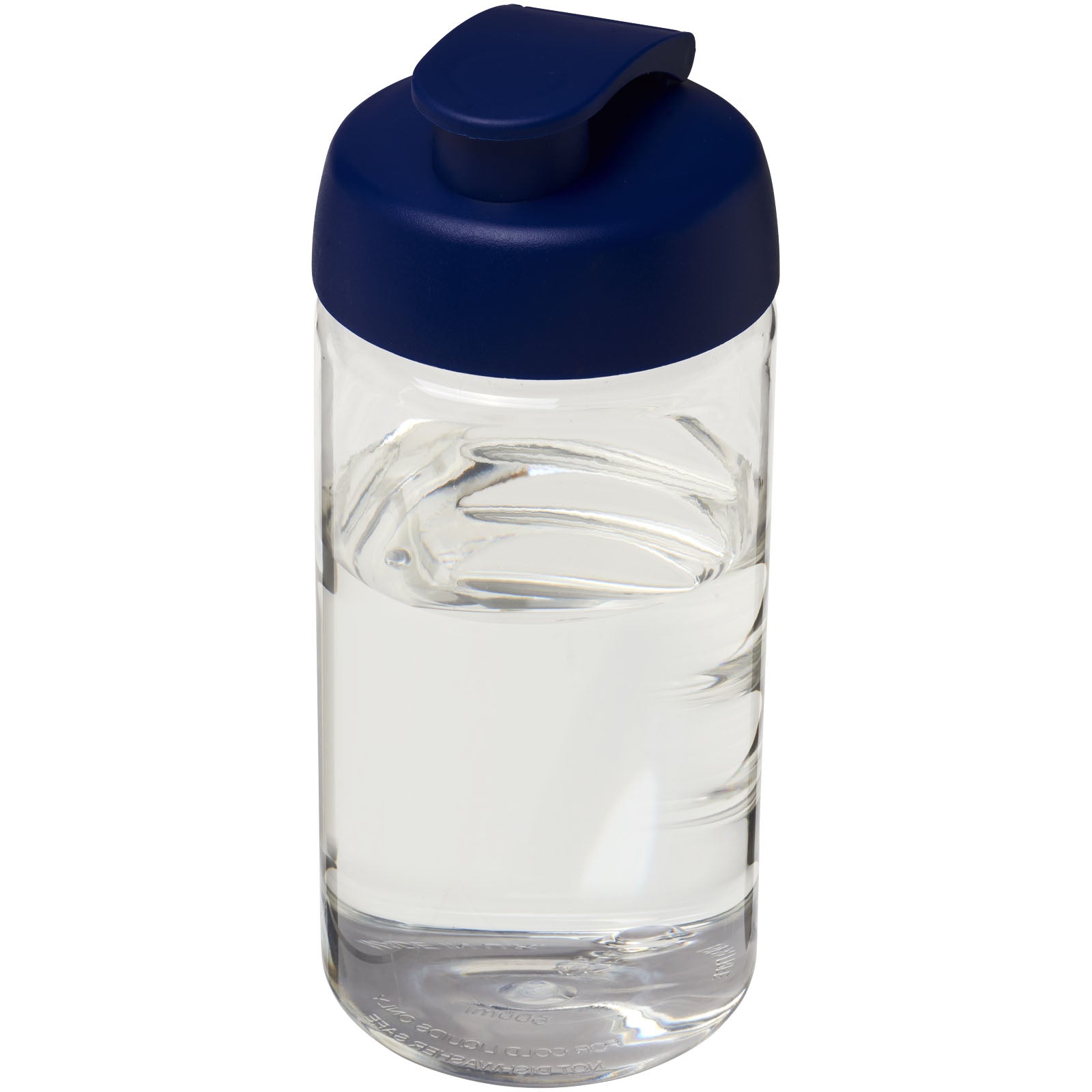 H2O Active® Bop 500 ml Sportflasche mit Klappdeckel – Transparent und Blau