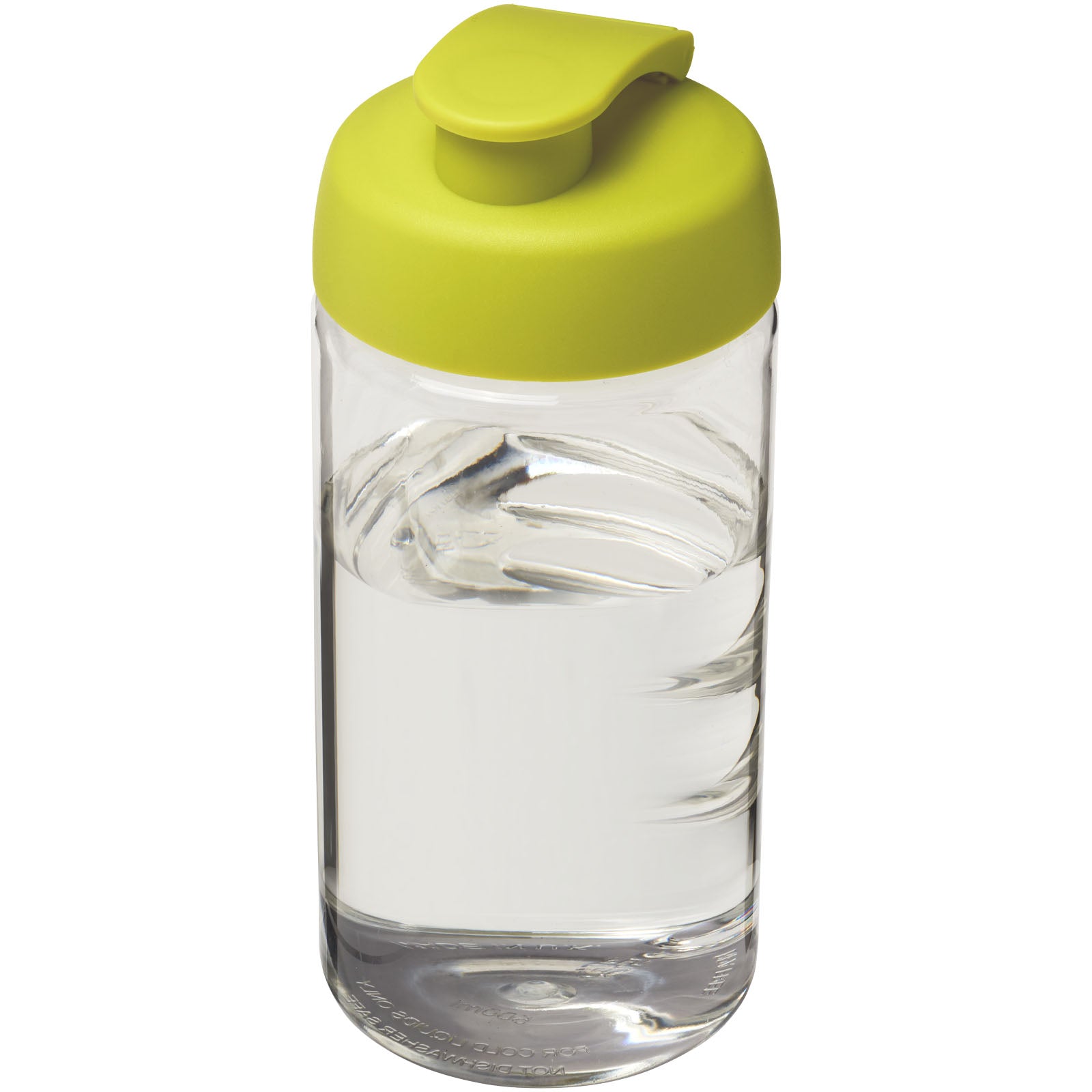 H2O Active® Bop 500 ml Sportflasche mit Klappdeckel – Transparent und Limone
