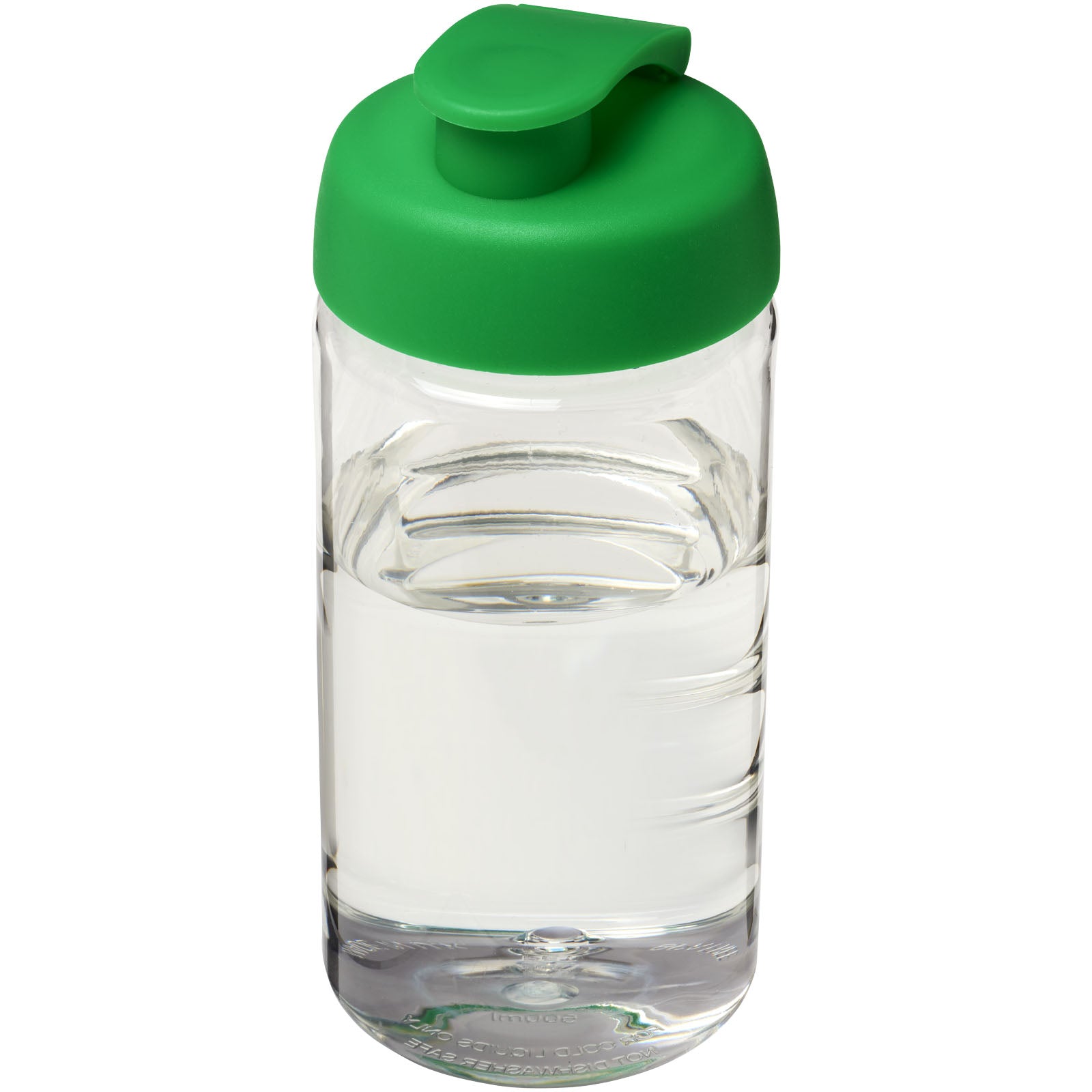 H2O Active® Bop 500 ml Sportflasche mit Klappdeckel – Transparent und Grün