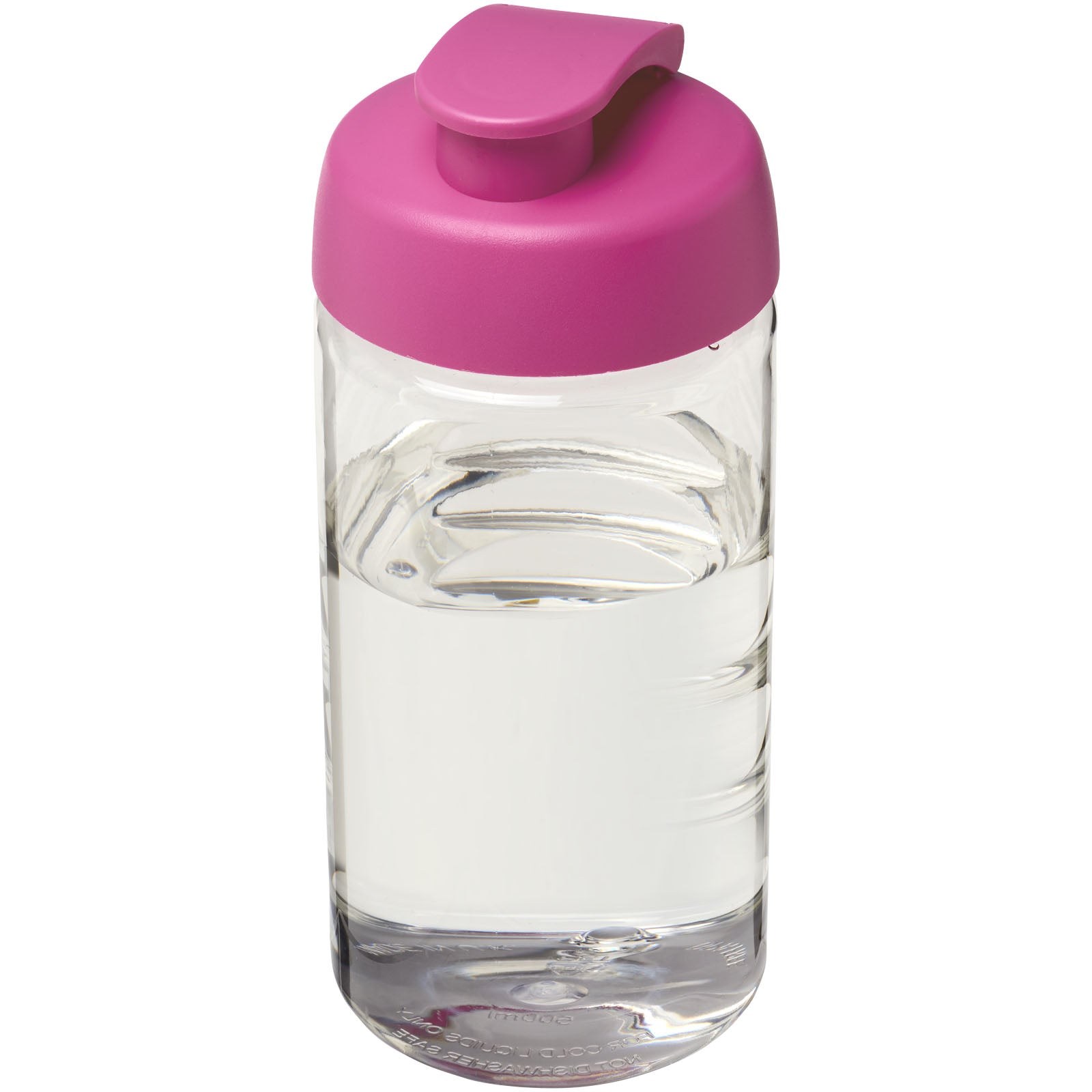 H2O Active® Bop 500 ml Sportflasche mit Klappdeckel – Transparent und Rosa
