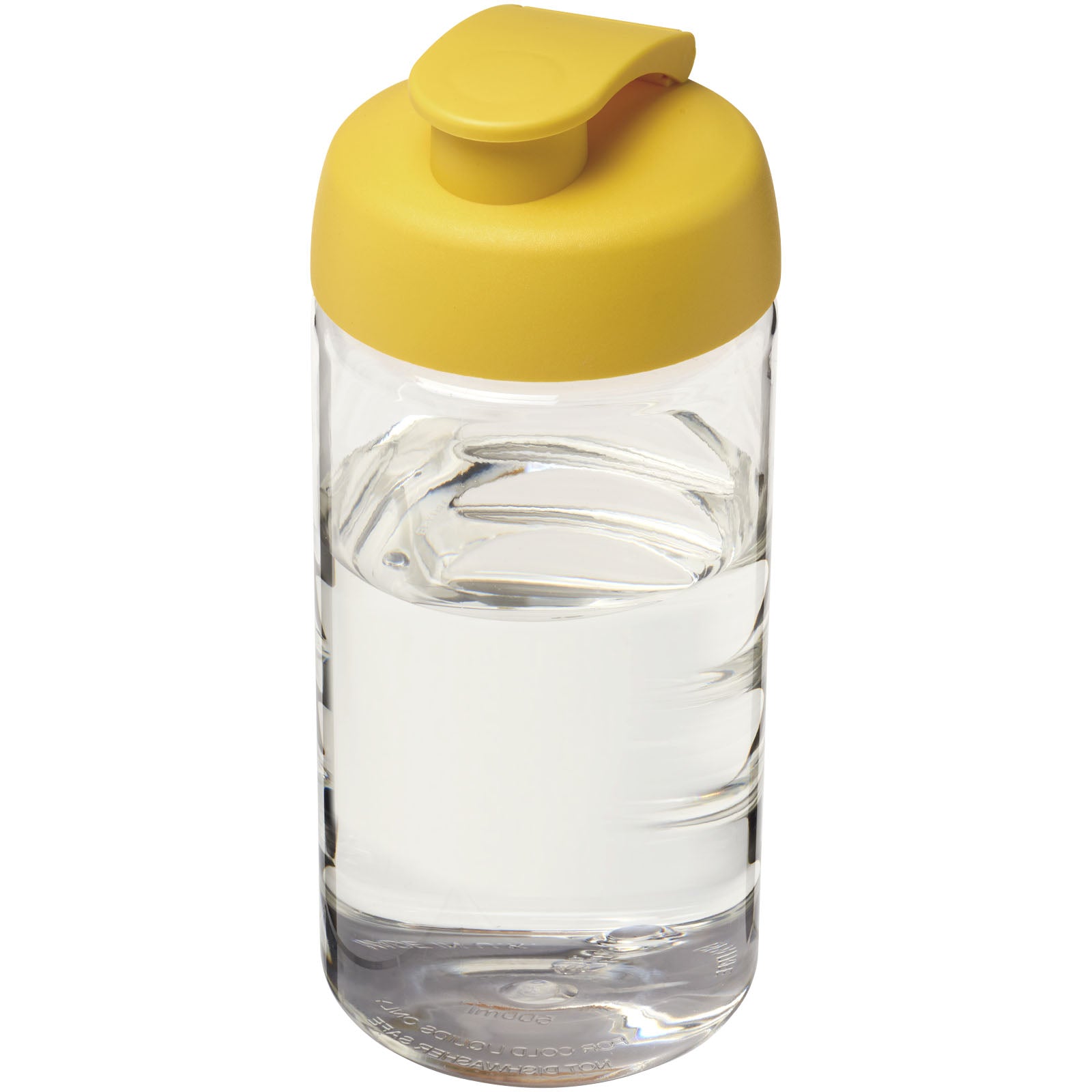 H2O Active® Bop 500 ml Sportflasche mit Klappdeckel – Transparent und Gelb