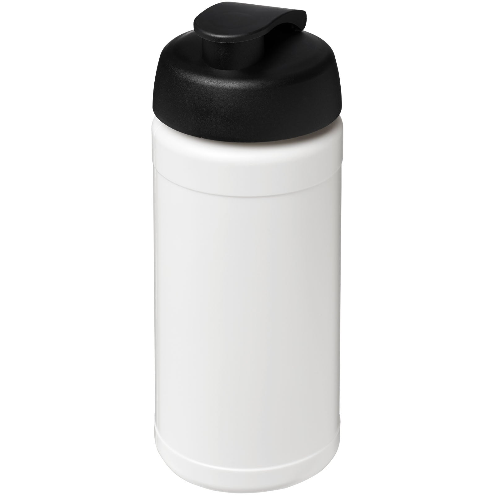 Baseline® Plus 500 ml Sportflasche mit Klappdeckel – Weiss und Schwarz