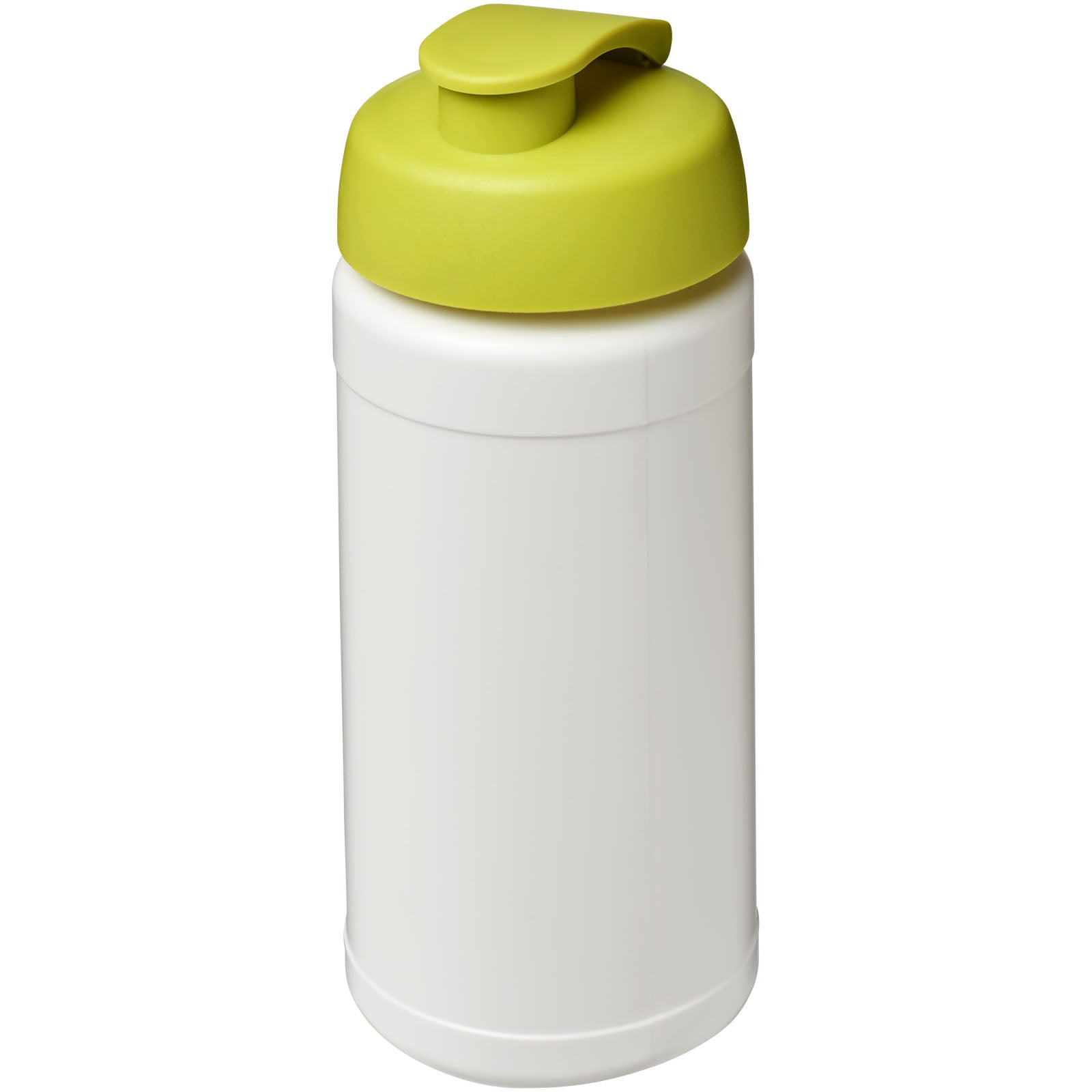 Baseline® Plus 500 ml Sportflasche mit Klappdeckel – Weiss und Limone