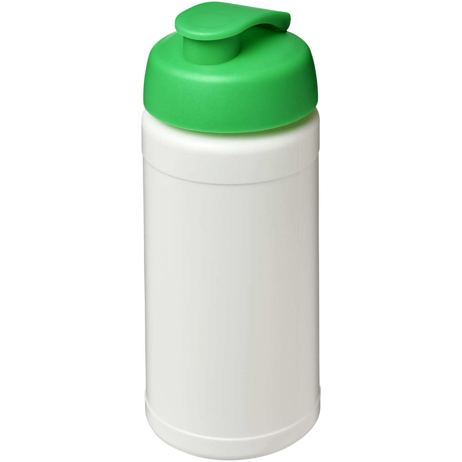 Baseline® Plus 500 ml Sportflasche mit Klappdeckel – Weiss und Grün