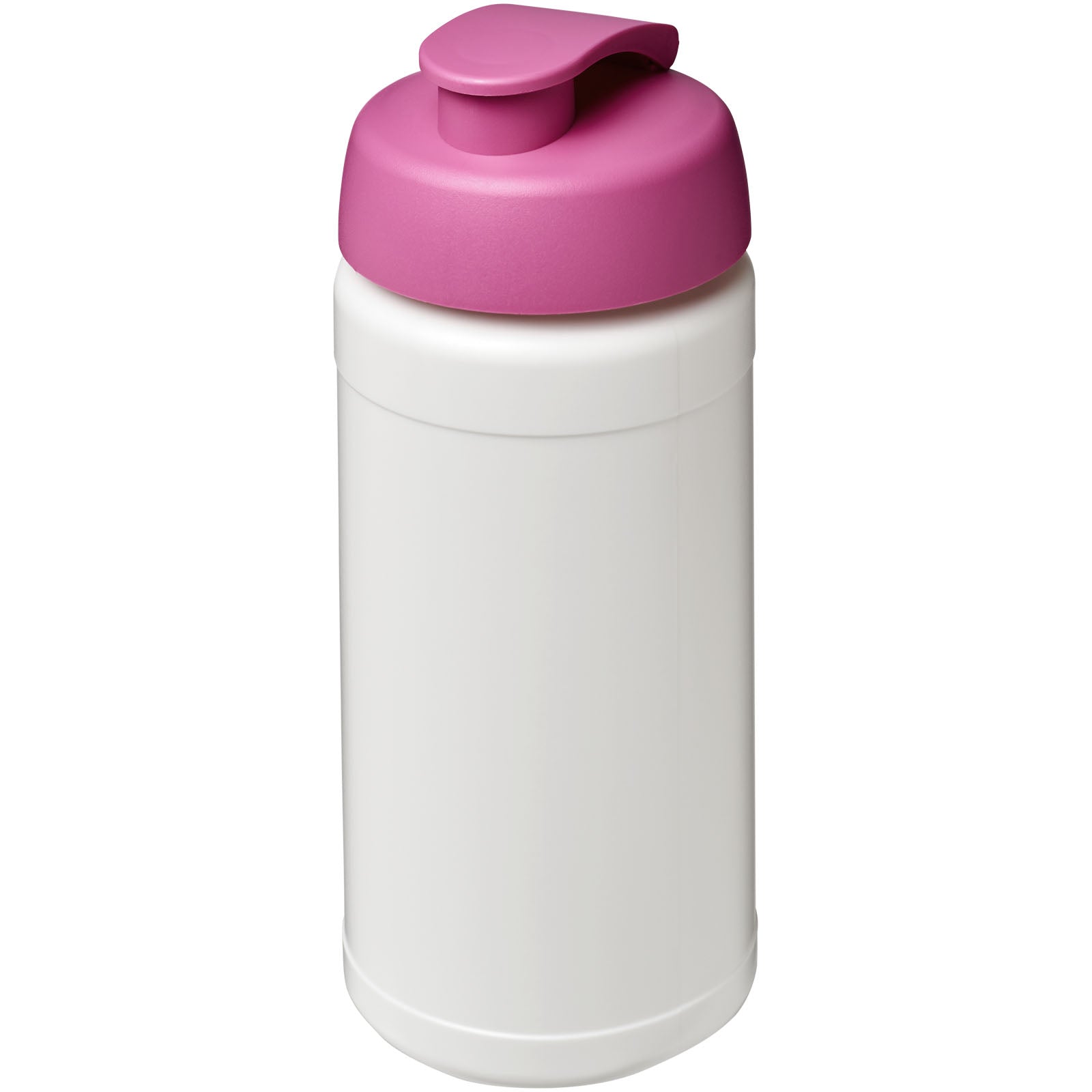 Baseline® Plus 500 ml Sportflasche mit Klappdeckel – Weiss und Rosa