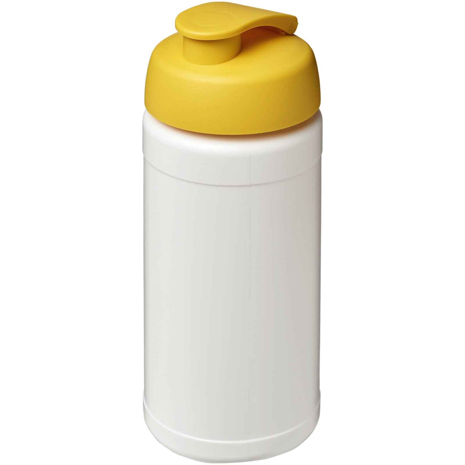 Baseline® Plus 500 ml Sportflasche mit Klappdeckel – Weiss und Gelb