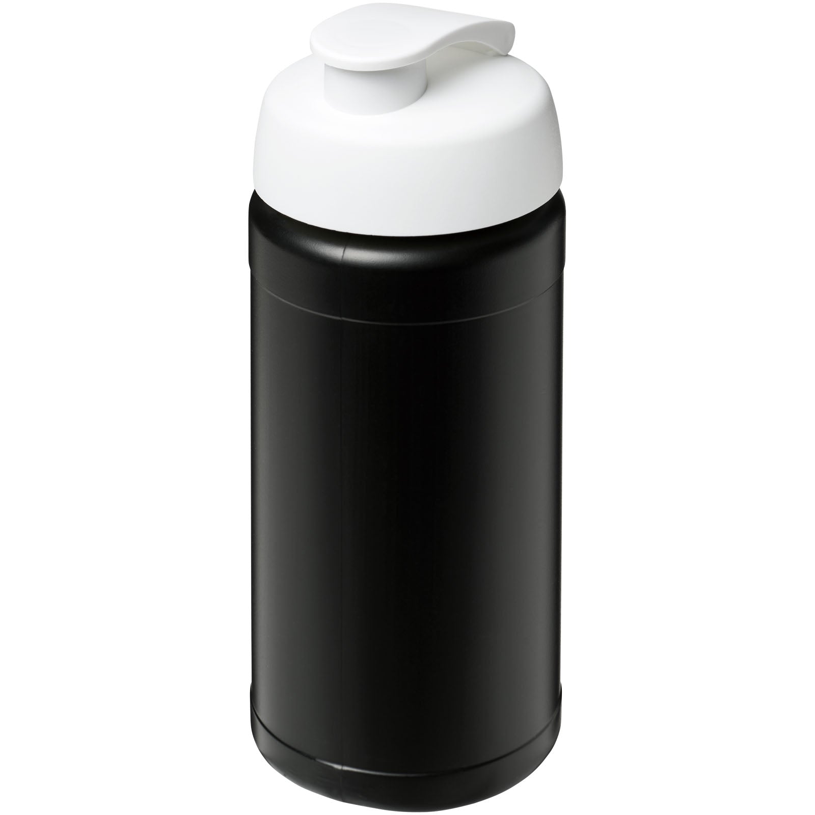 Baseline® Plus 500 ml Sportflasche mit Klappdeckel – Schwarz und Weiss