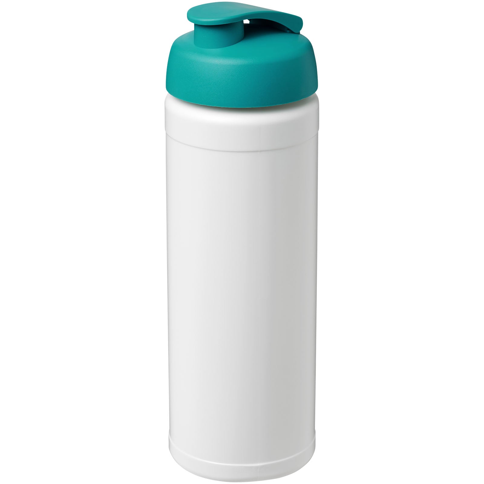Baseline® Plus 750 ml Flasche mit Klappdeckel – Weiss und Aquablau