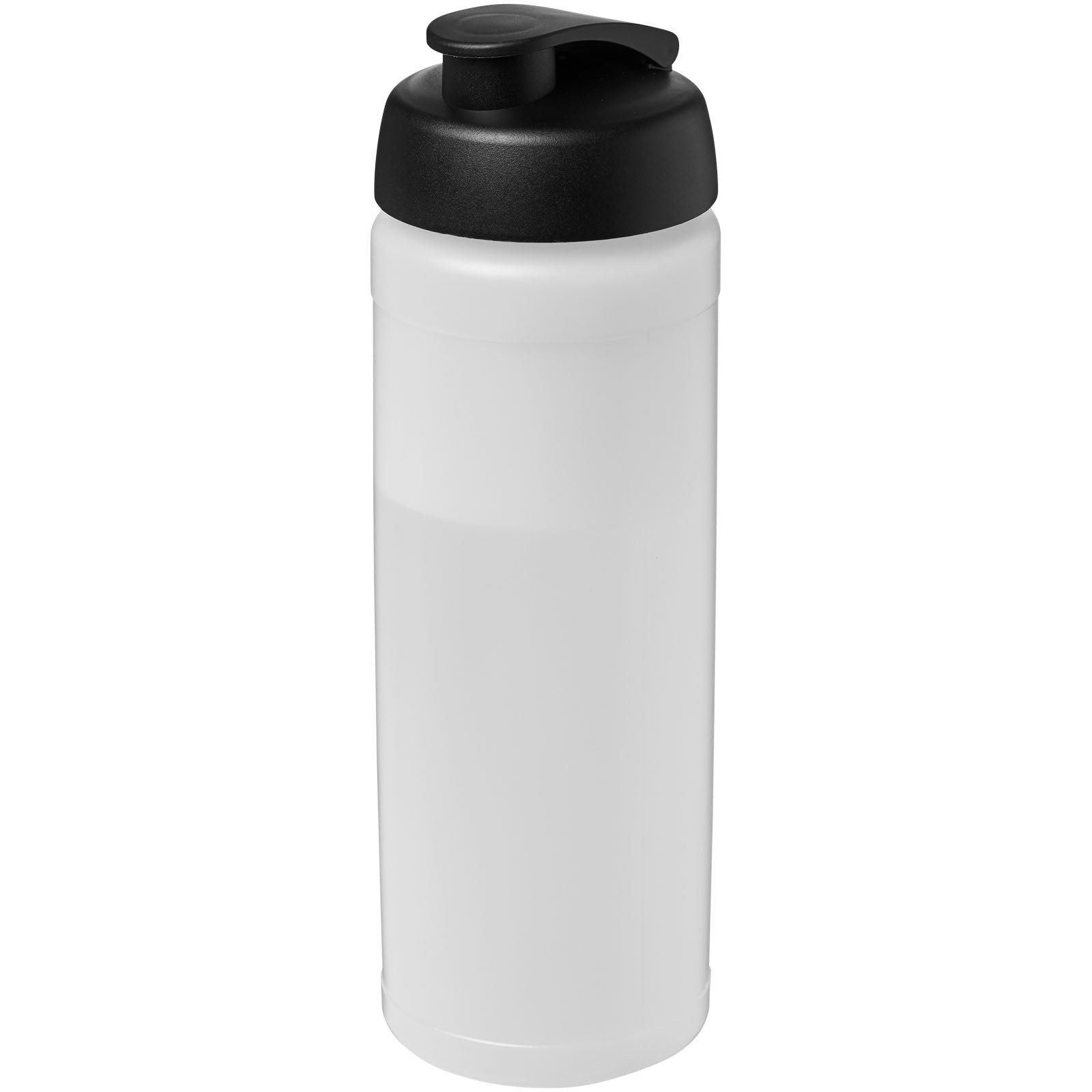 Baseline® Plus 750 ml Flasche mit Klappdeckel – Transparent und Schwarz