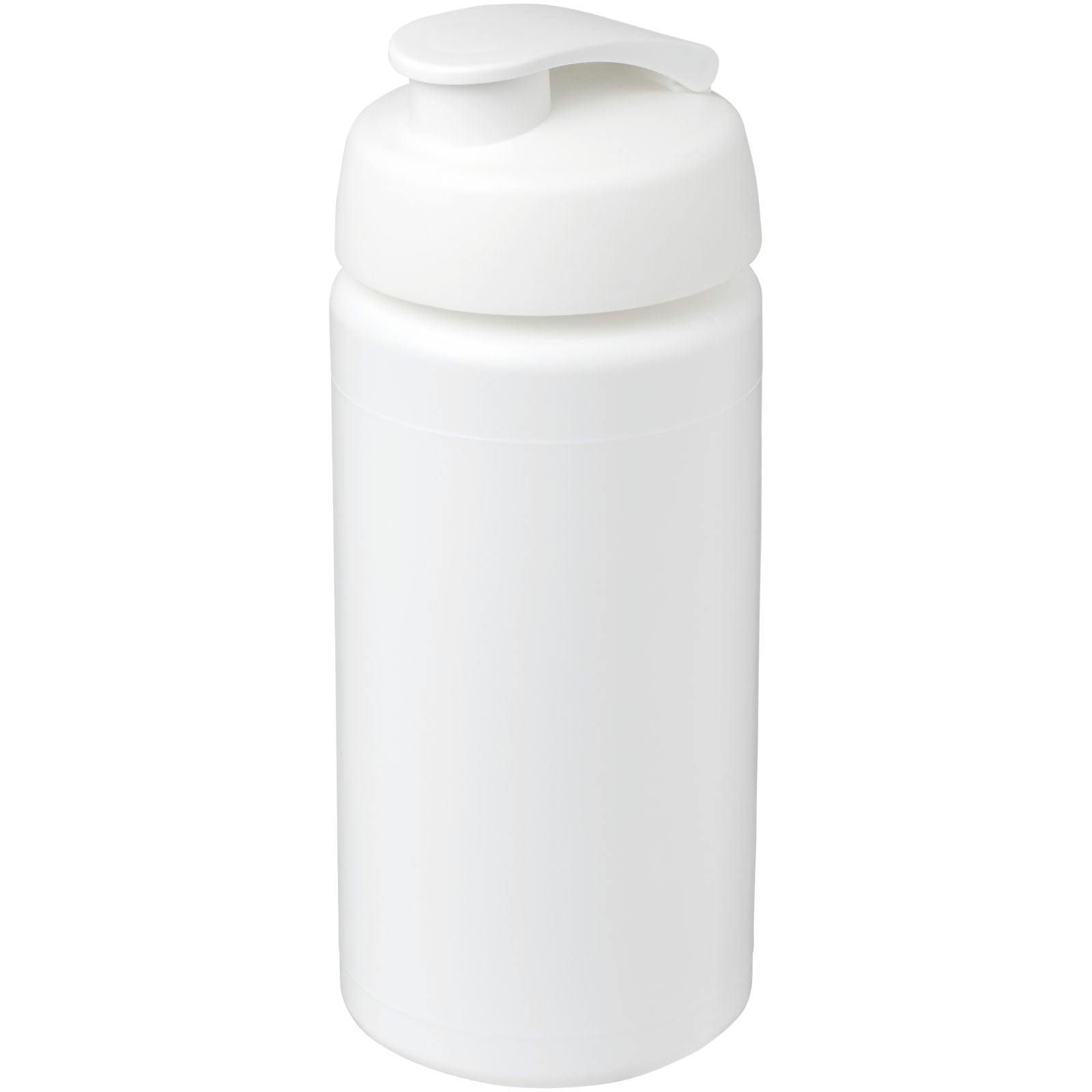 Baseline® Plus grip 500 ml Sportflasche mit Klappdeckel – Weiss