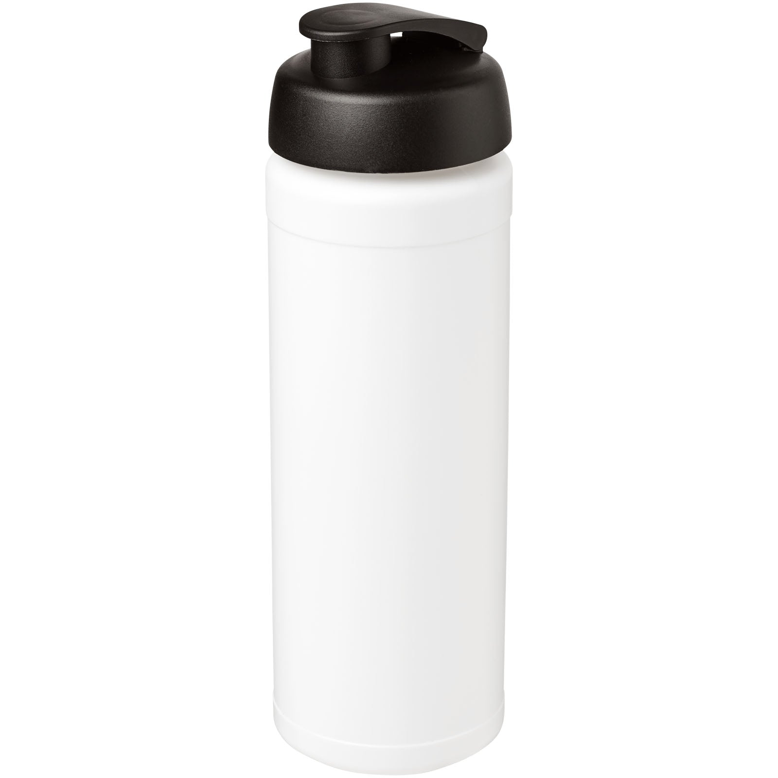 Baseline® Plus grip 750 ml Sportflasche mit Klappdeckel – Weiss und Schwarz
