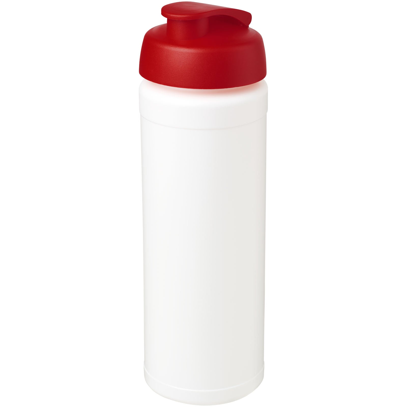Baseline® Plus grip 750 ml Sportflasche mit Klappdeckel – Weiss und Rot