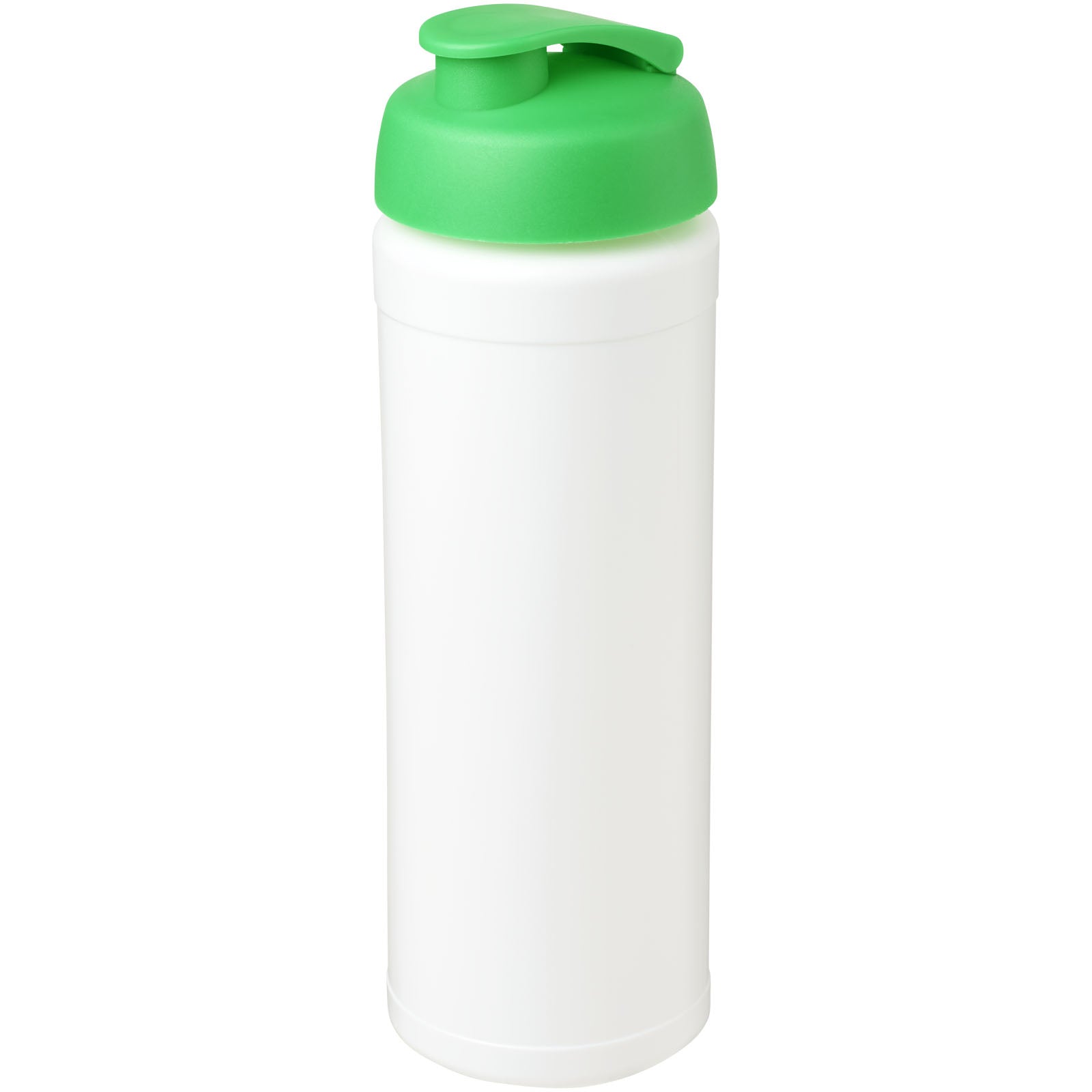 Baseline® Plus grip 750 ml Sportflasche mit Klappdeckel – Weiss und Grün