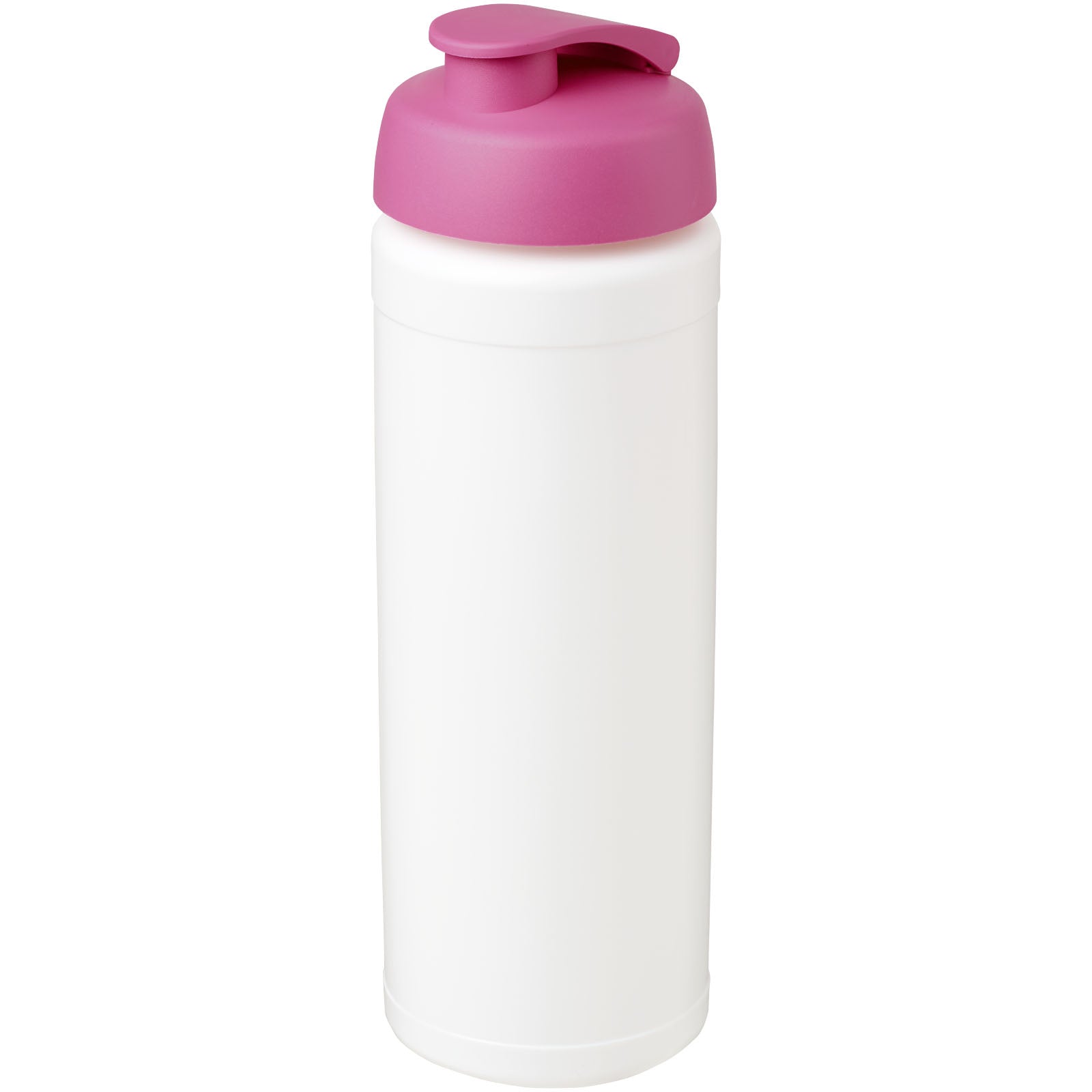 Baseline® Plus grip 750 ml Sportflasche mit Klappdeckel – Weiss und Rosa