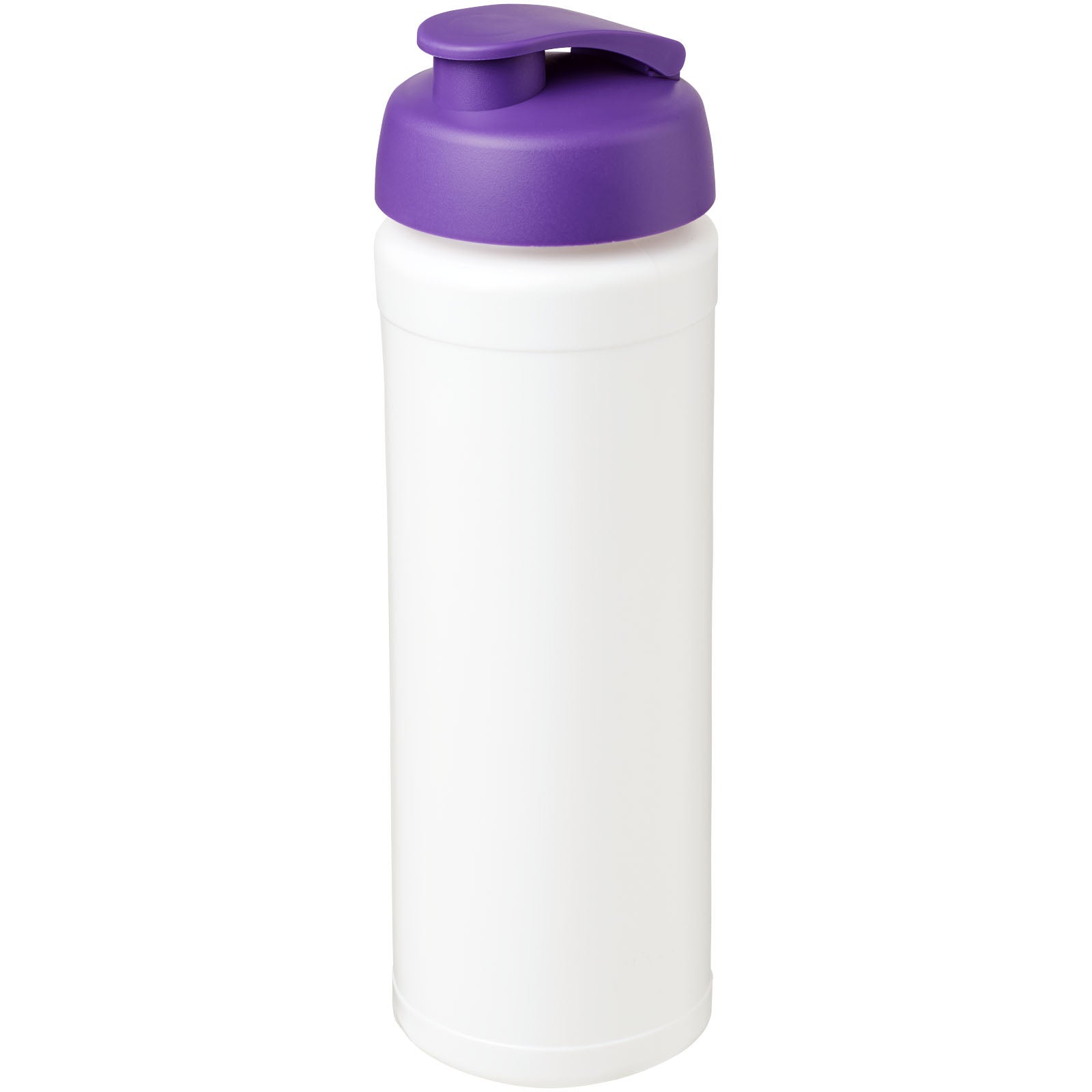 Baseline® Plus grip 750 ml Sportflasche mit Klappdeckel – Weiss und Lila