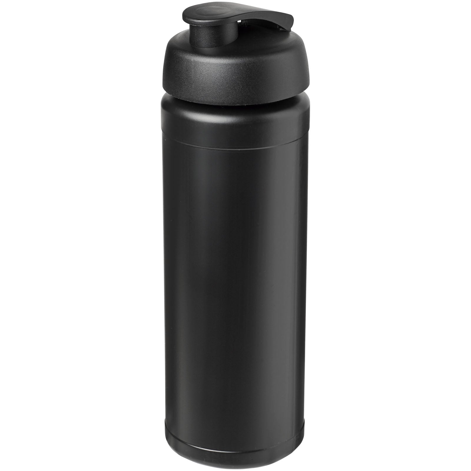 Baseline® Plus grip 750 ml Sportflasche mit Klappdeckel – Schwarz