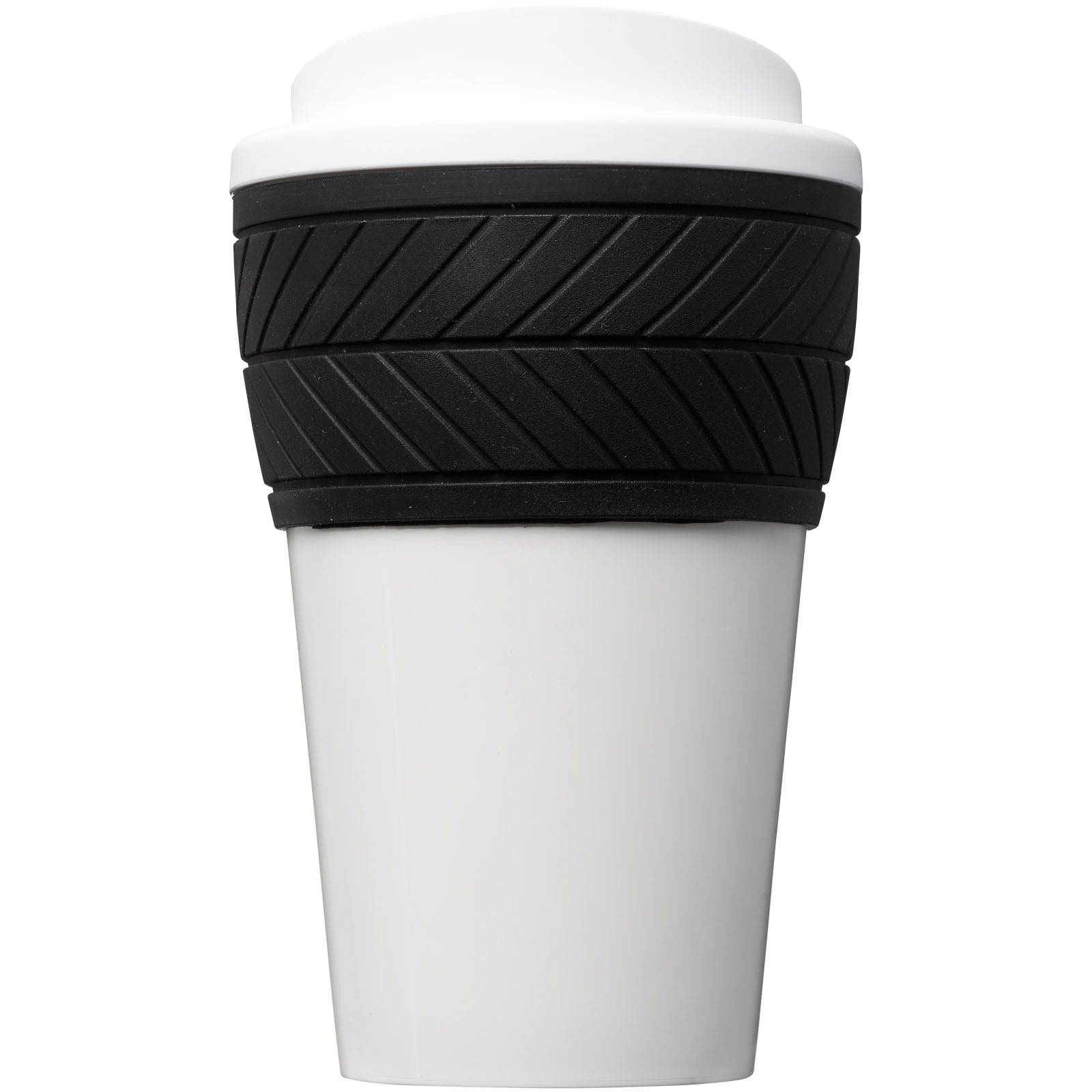 Brite-Americano® 350 ml Isolierbecher mit Schutzring Reifen-Design