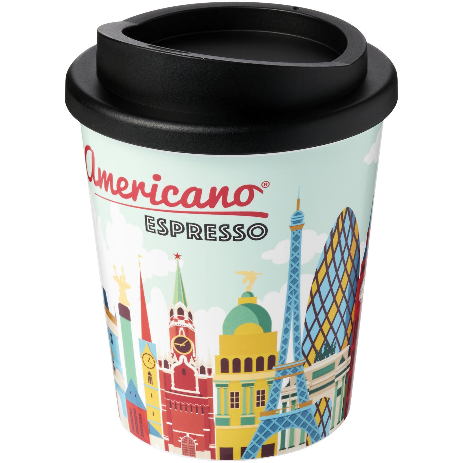 Brite-Americano® Espresso 250 ml Isolierbecher – Schwarz