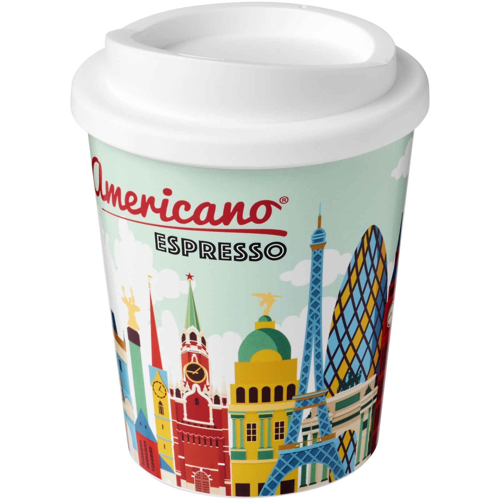 Brite-Americano® Espresso 250 ml Isolierbecher – Weiss