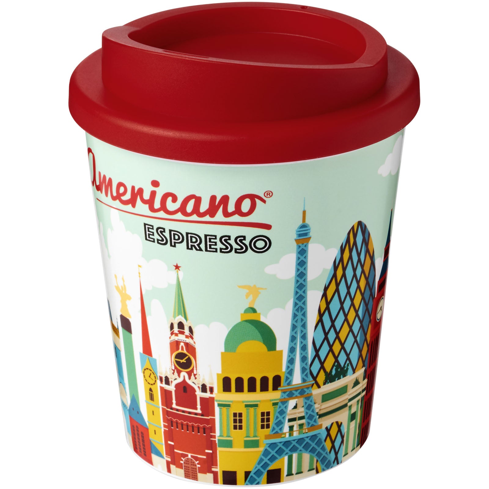 Brite-Americano® Espresso 250 ml Isolierbecher – Rot