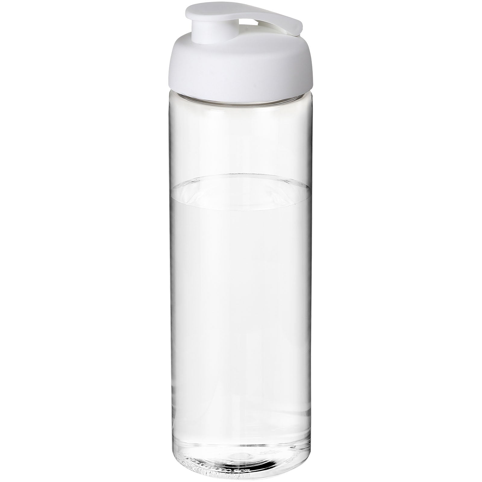H2O Active® Vibe 850 ml Sportflasche mit Klappdeckel – Transparent und Weiss