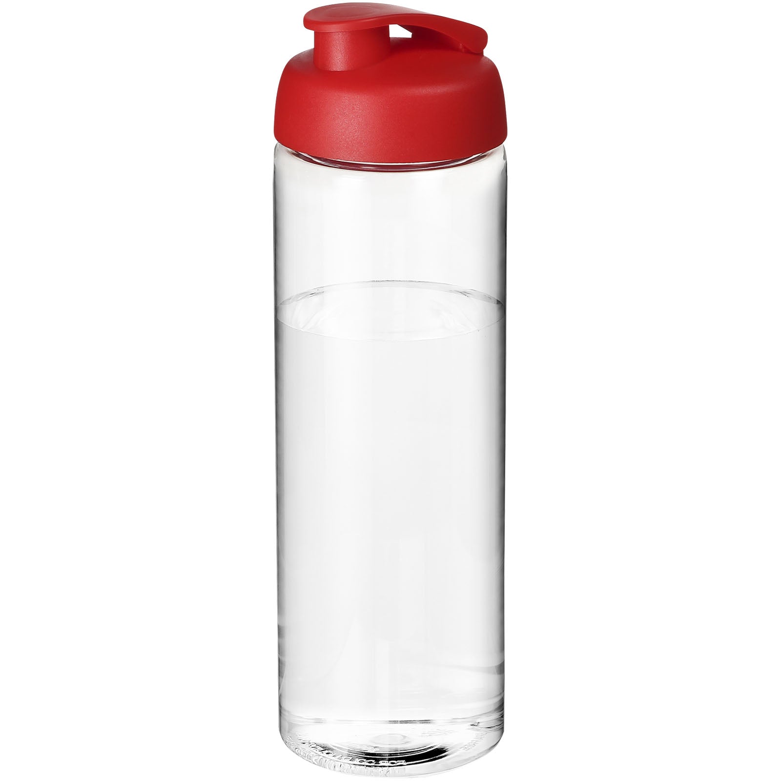 H2O Active® Vibe 850 ml Sportflasche mit Klappdeckel – Transparent und Rot