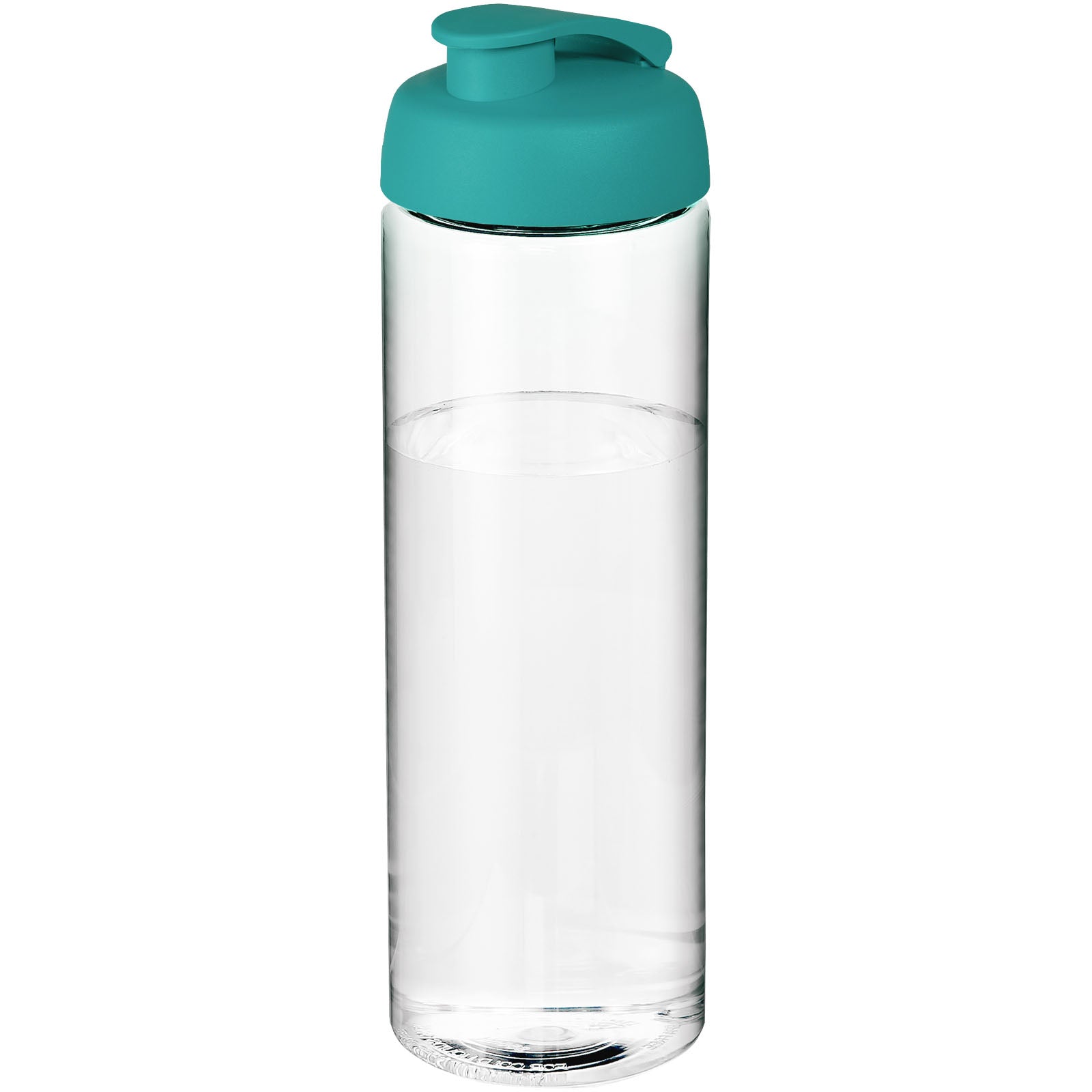 H2O Active® Vibe 850 ml Sportflasche mit Klappdeckel – Transparent und Aquablau