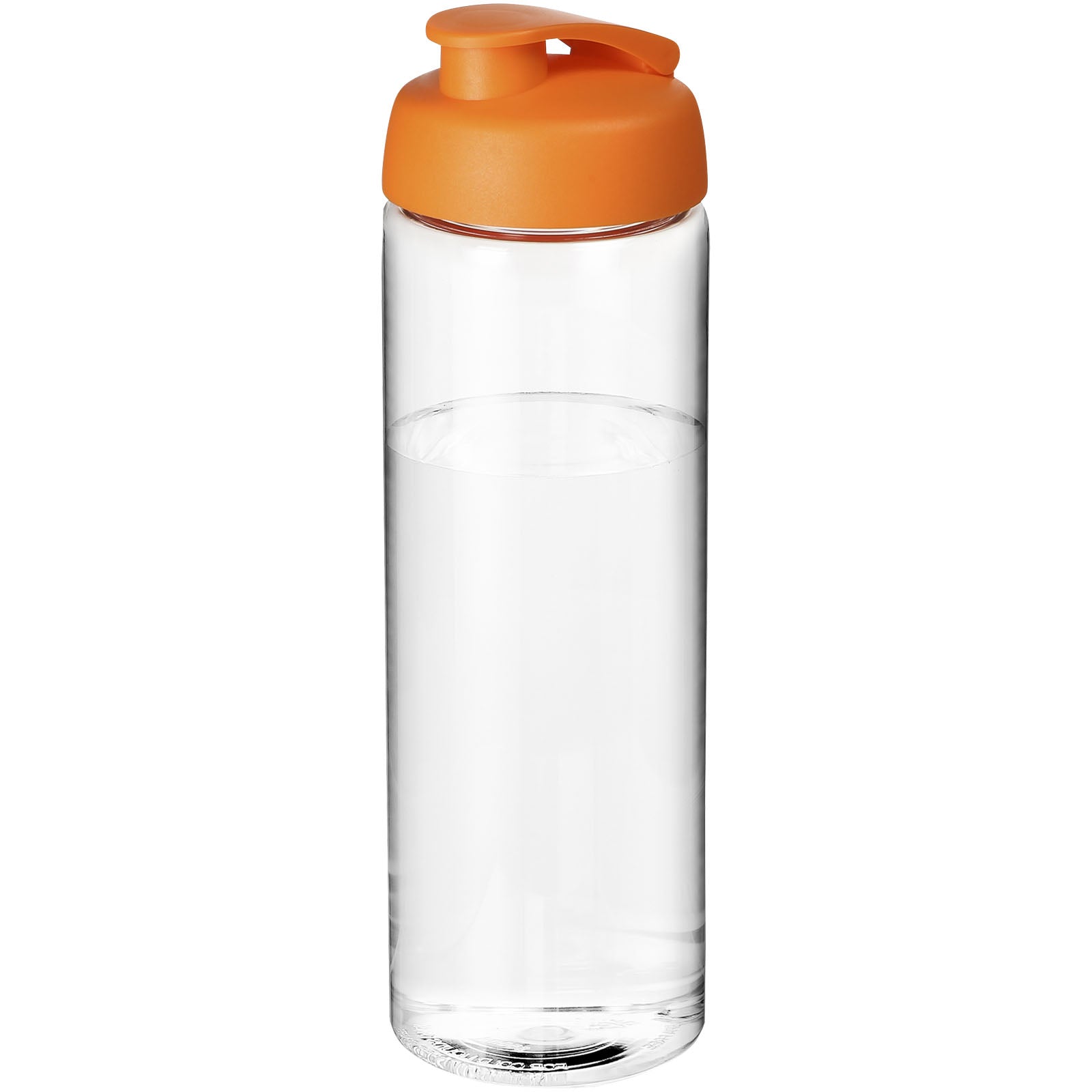 H2O Active® Vibe 850 ml Sportflasche mit Klappdeckel – Transparent und Orange