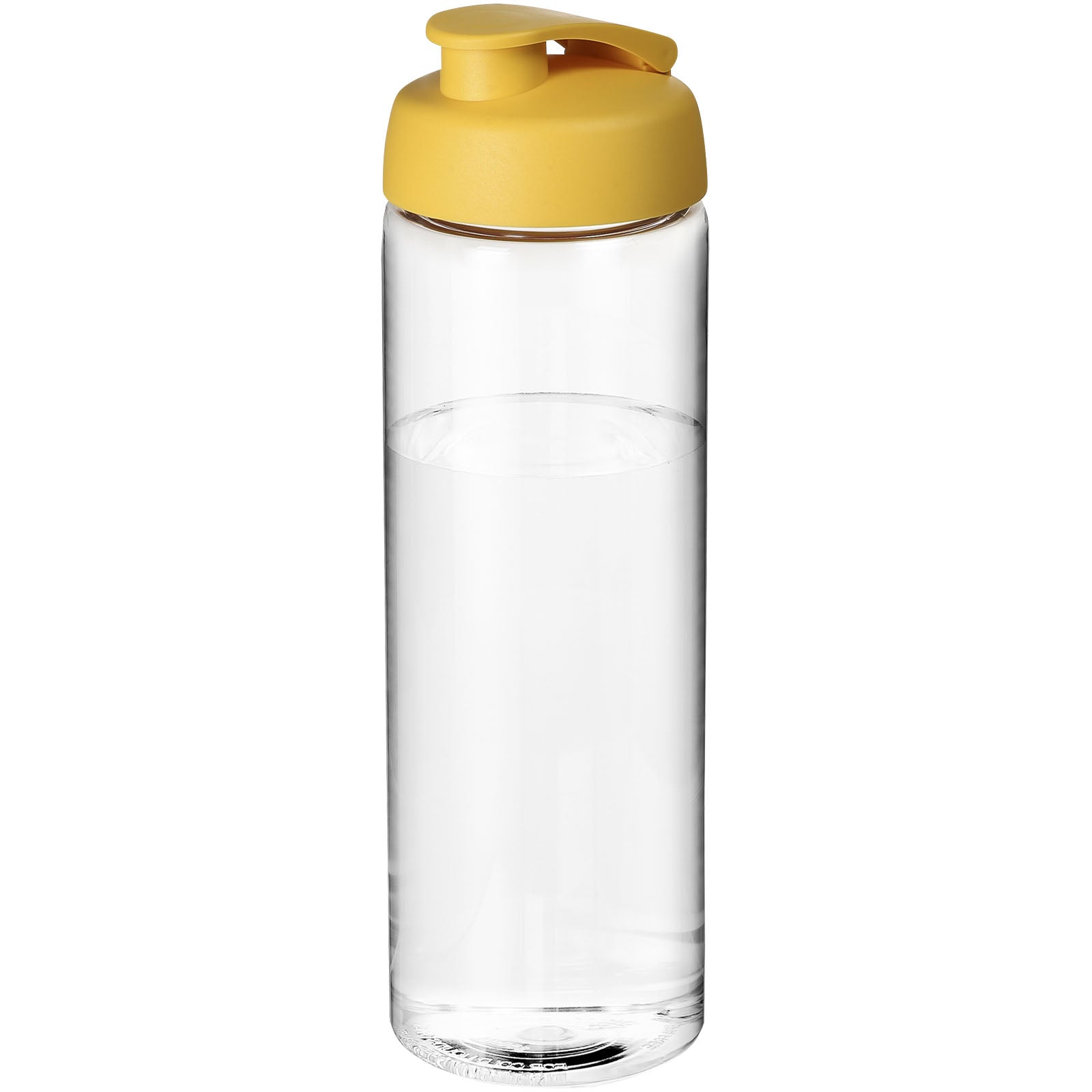 H2O Active® Vibe 850 ml Sportflasche mit Klappdeckel – Transparent und Gelb