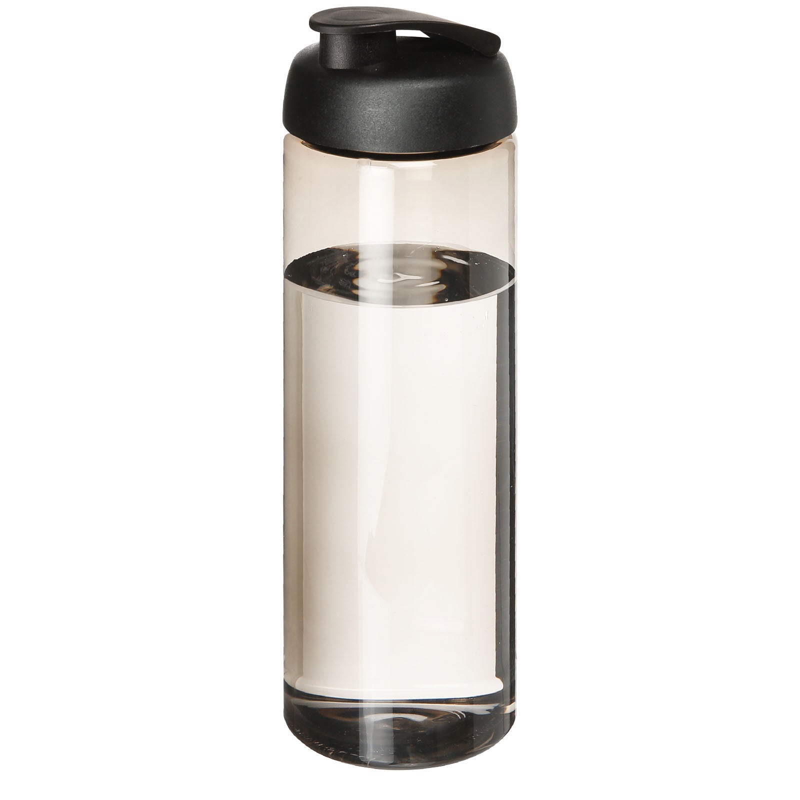 H2O Active® Vibe 850 ml Sportflasche mit Klappdeckel – Charcoal und Schwarz