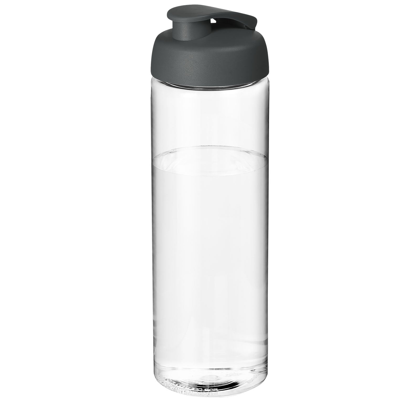 H2O Active® Vibe 850 ml Sportflasche mit Klappdeckel – Transparent und Grau