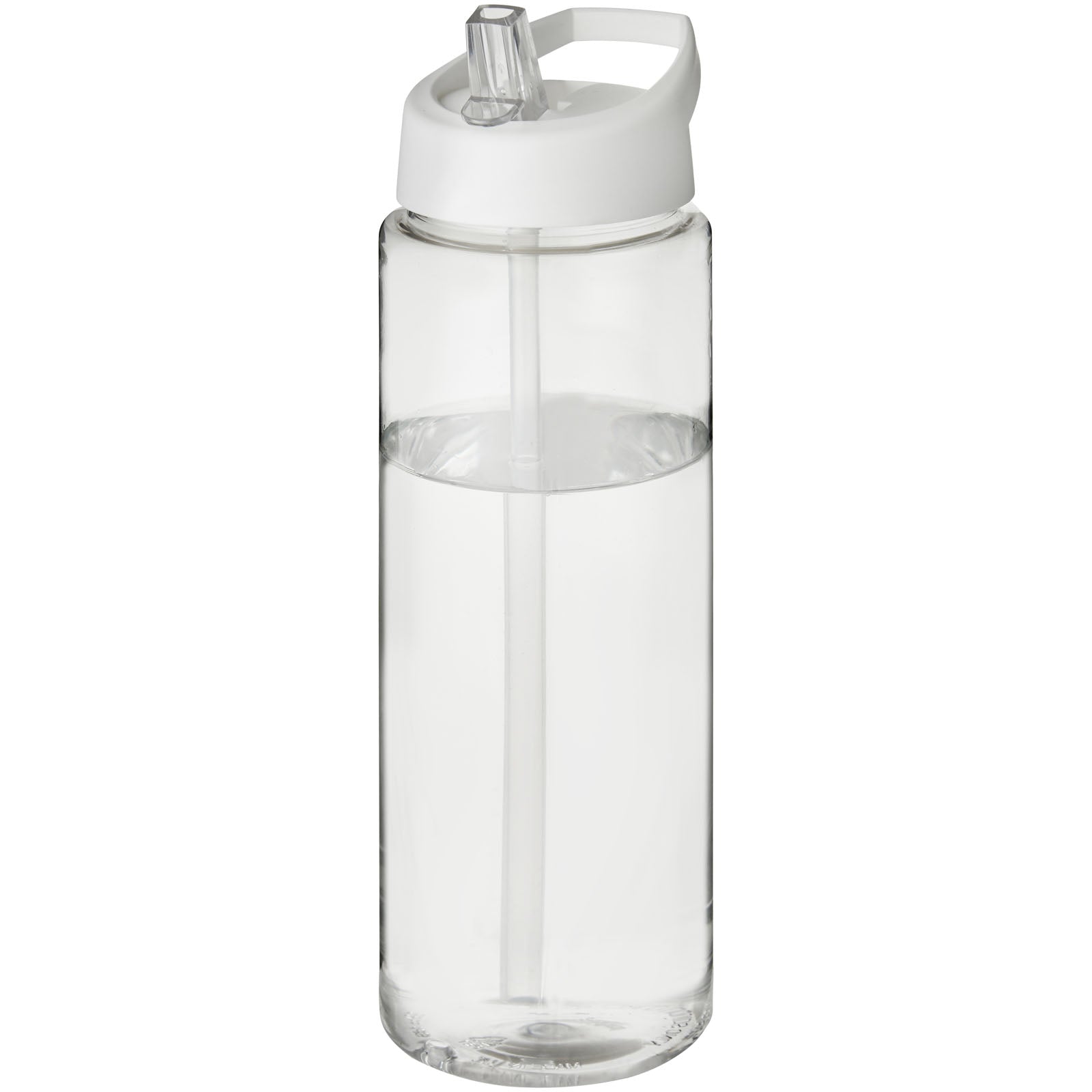 H2O Active® Vibe 850 ml Sportflasche mit Ausgussdeckel – Transparent und Weiss