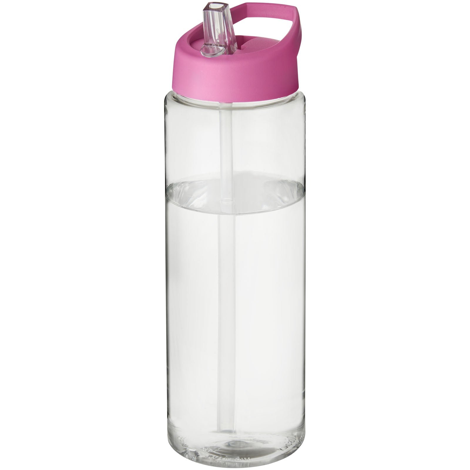 H2O Active® Vibe 850 ml Sportflasche mit Ausgussdeckel – Transparent und Rosa