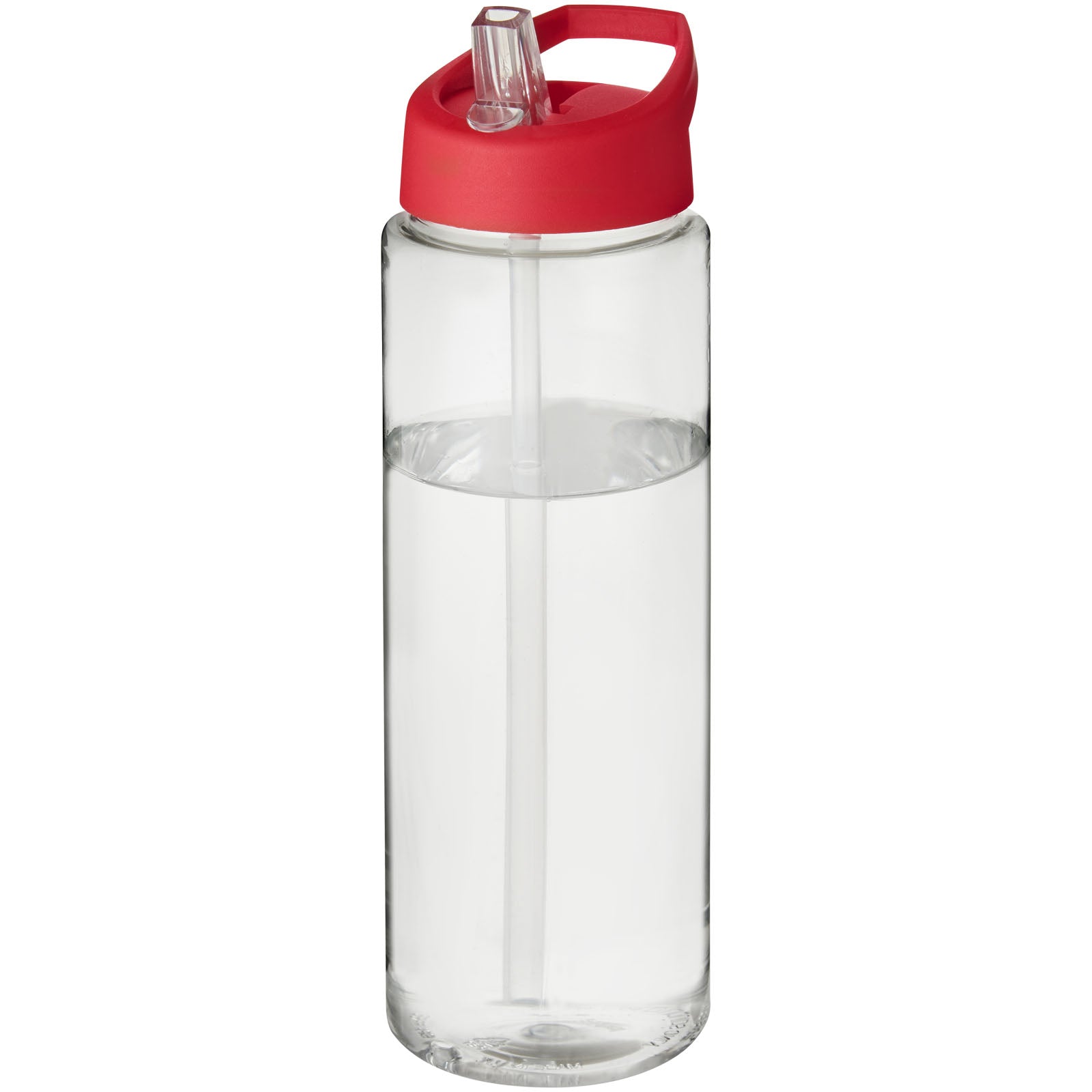 H2O Active® Vibe 850 ml Sportflasche mit Ausgussdeckel – Transparent und Rot