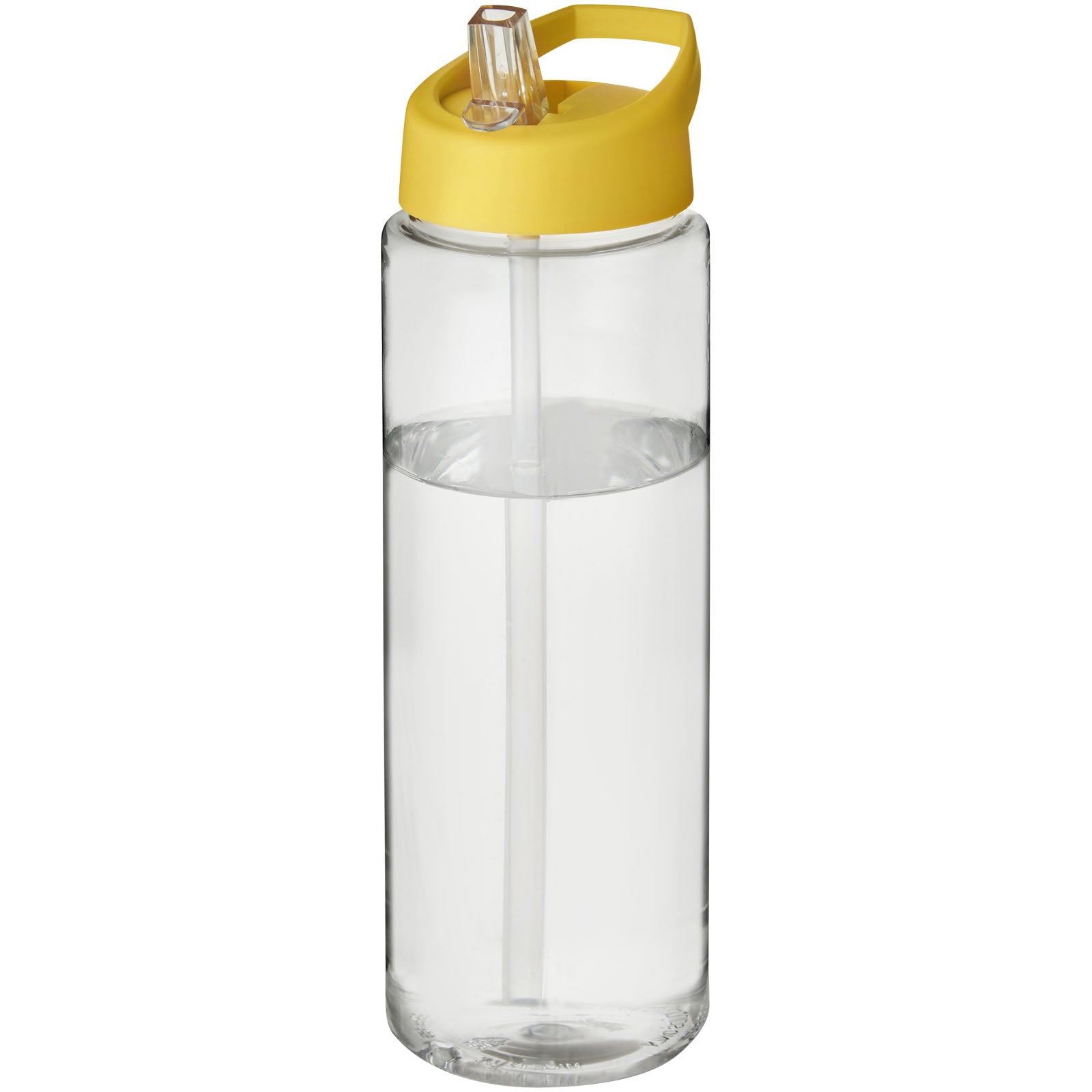 H2O Active® Vibe 850 ml Sportflasche mit Ausgussdeckel – Transparent und Gelb